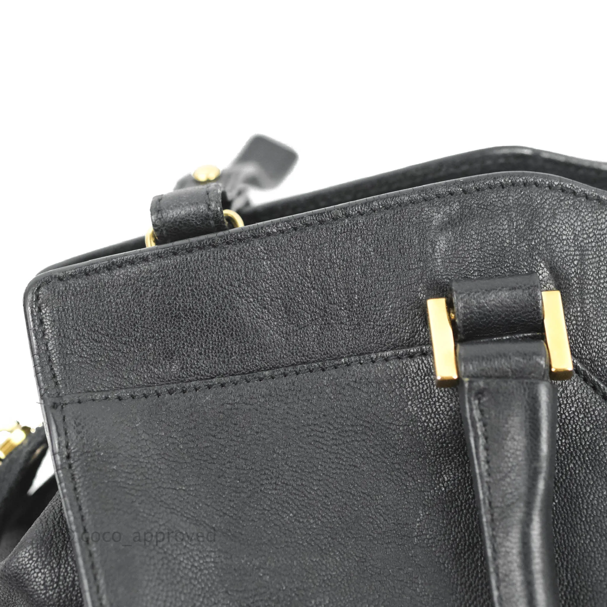 Saint Laurent Cabas Chyc Dark Navy Gold Hardware