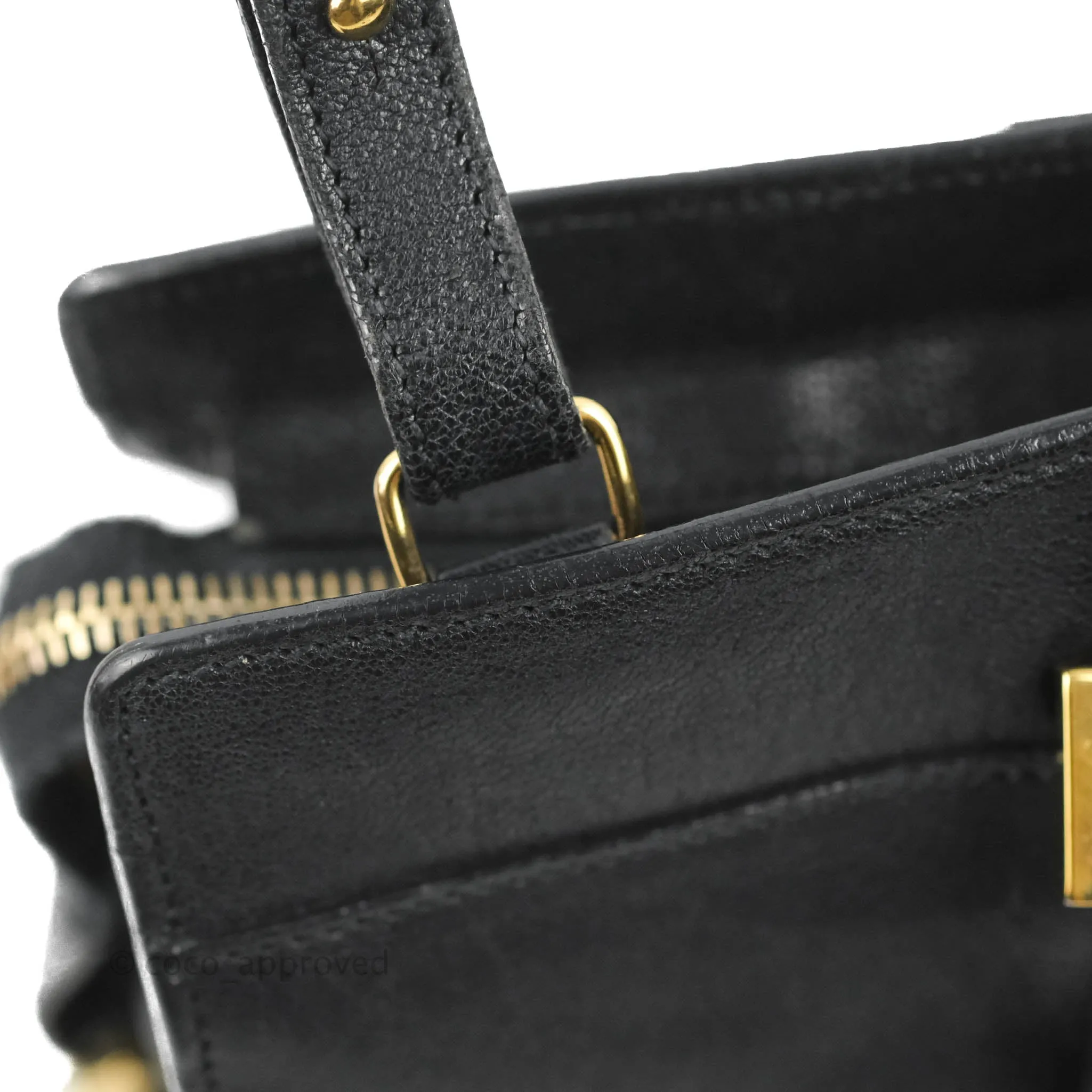 Saint Laurent Cabas Chyc Dark Navy Gold Hardware