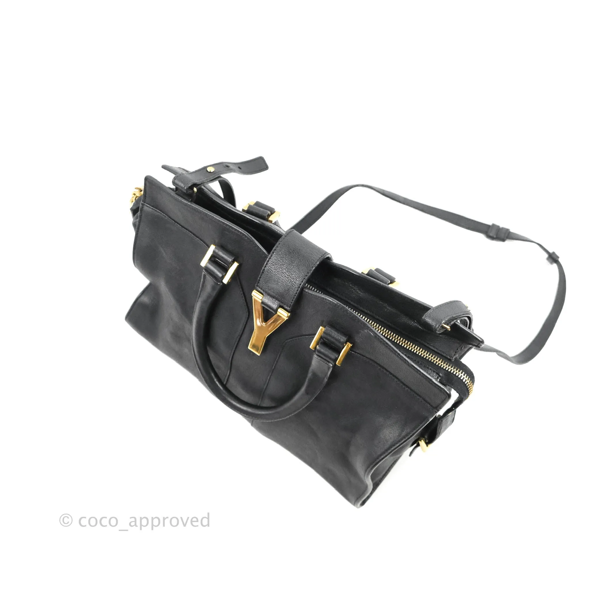 Saint Laurent Cabas Chyc Dark Navy Gold Hardware