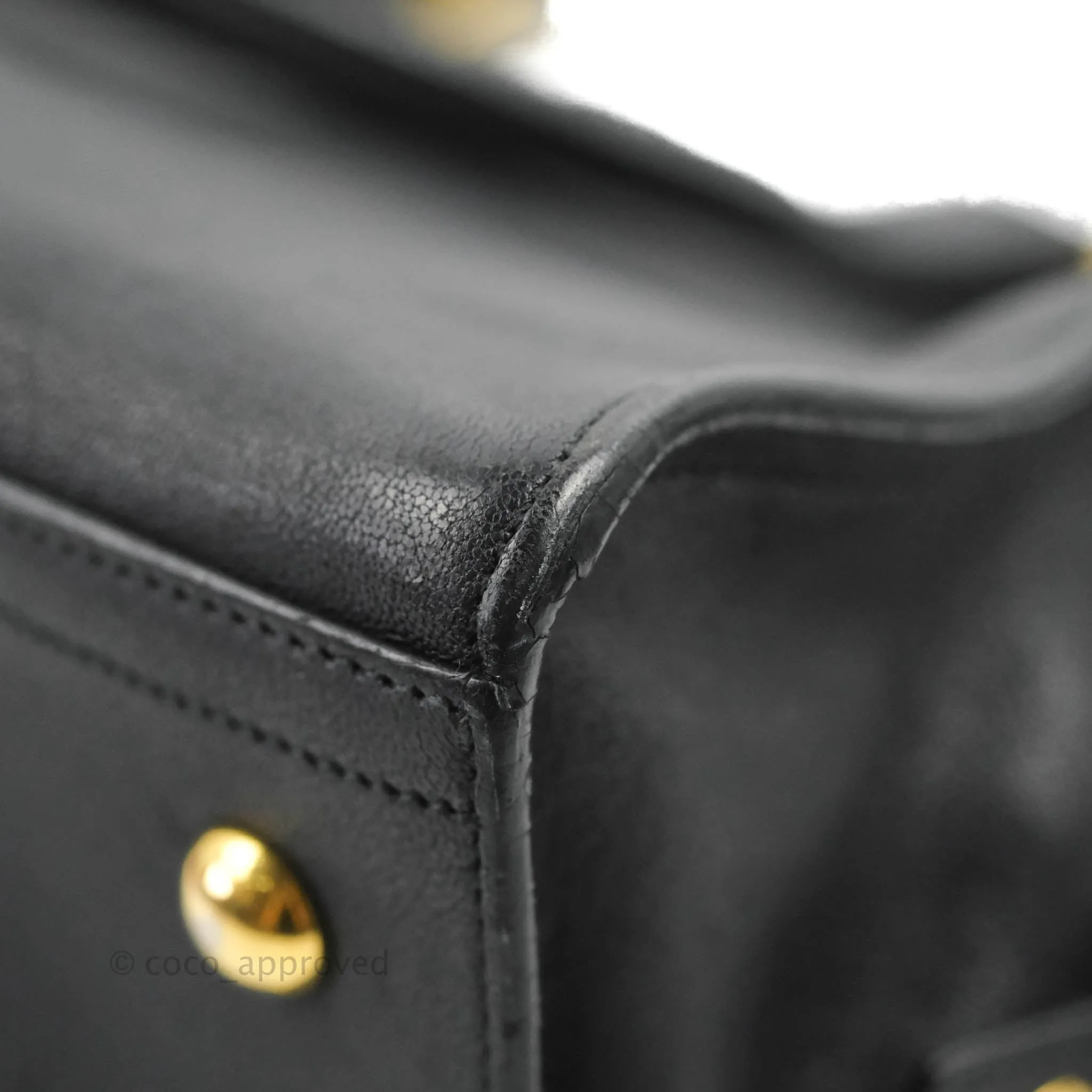 Saint Laurent Cabas Chyc Dark Navy Gold Hardware