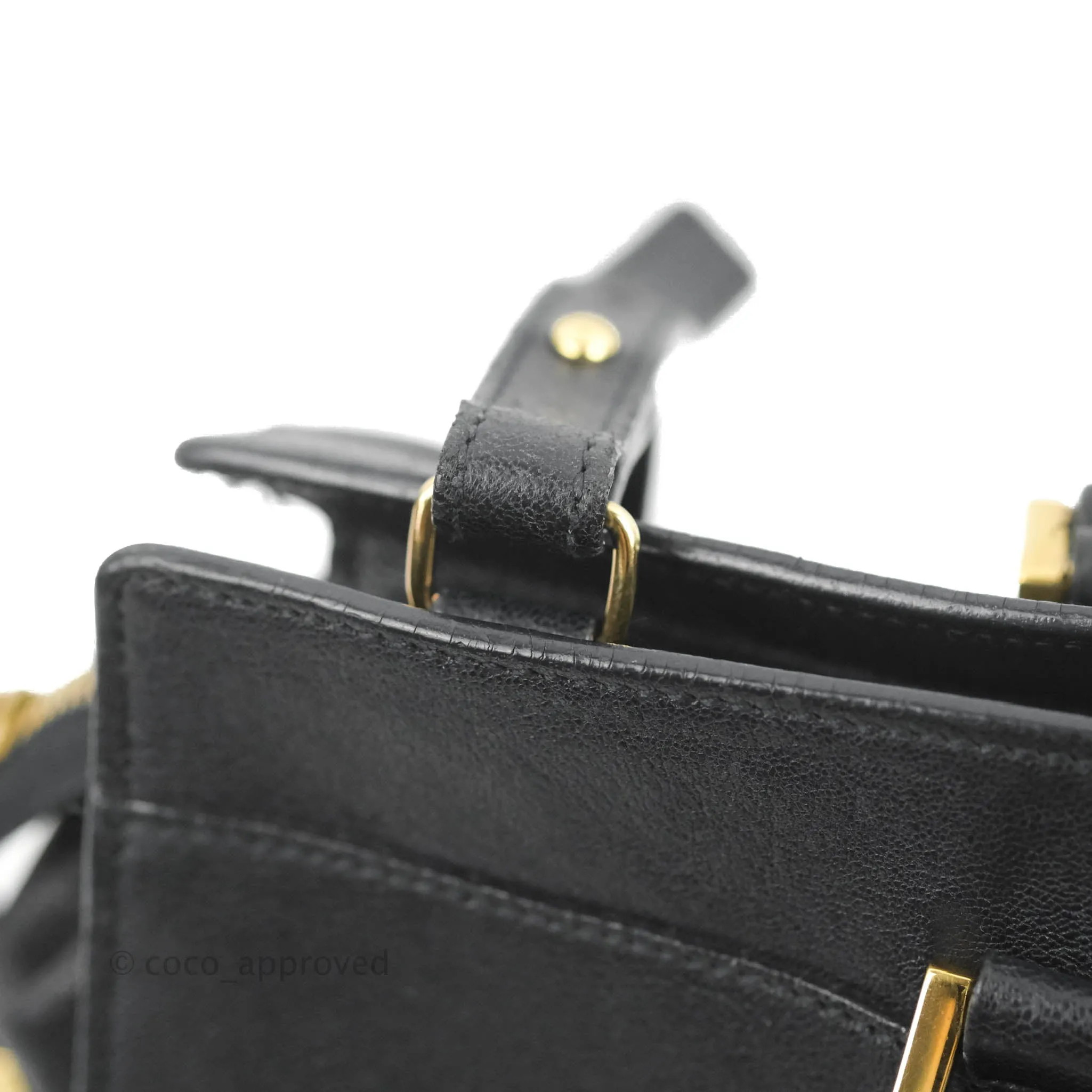 Saint Laurent Cabas Chyc Dark Navy Gold Hardware