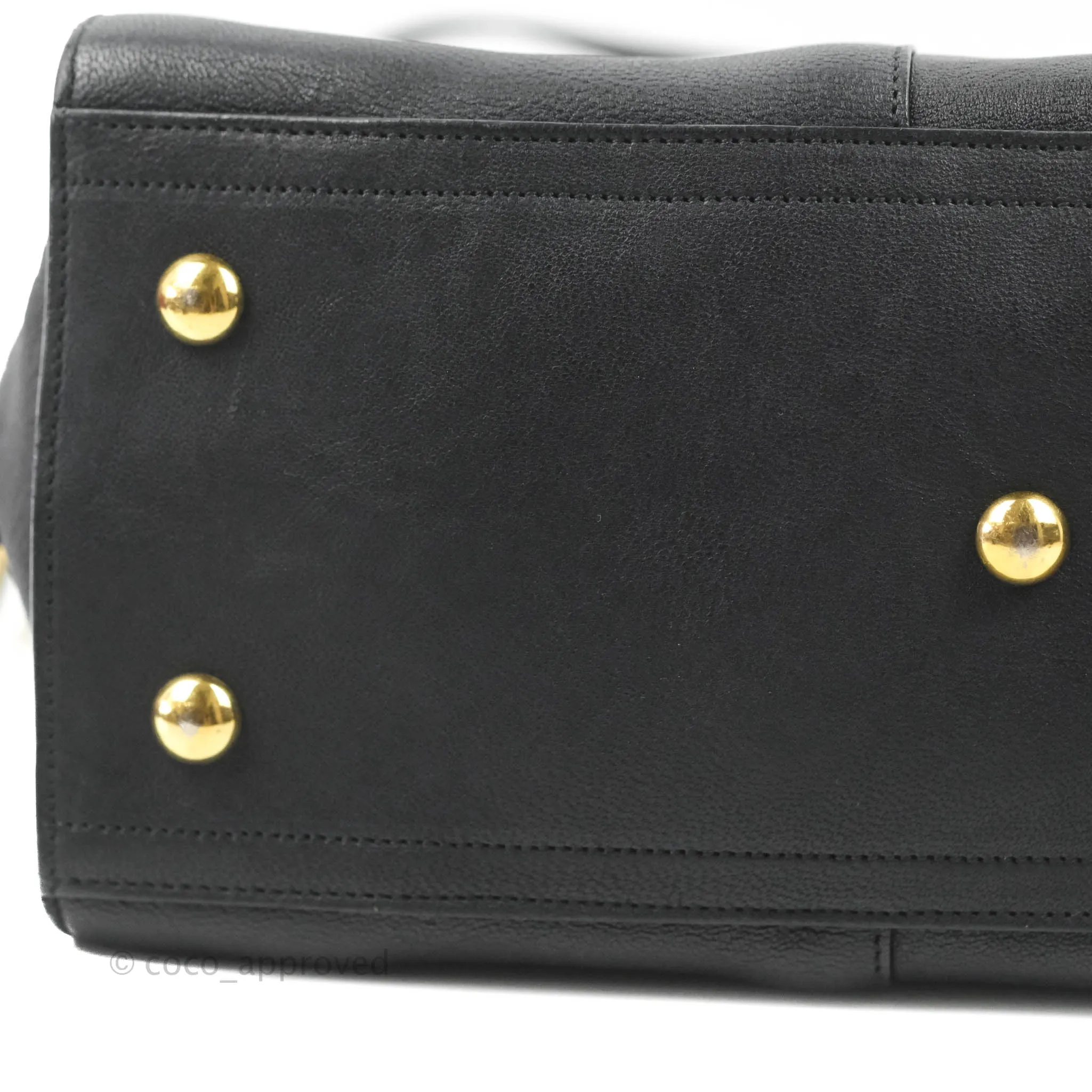 Saint Laurent Cabas Chyc Dark Navy Gold Hardware