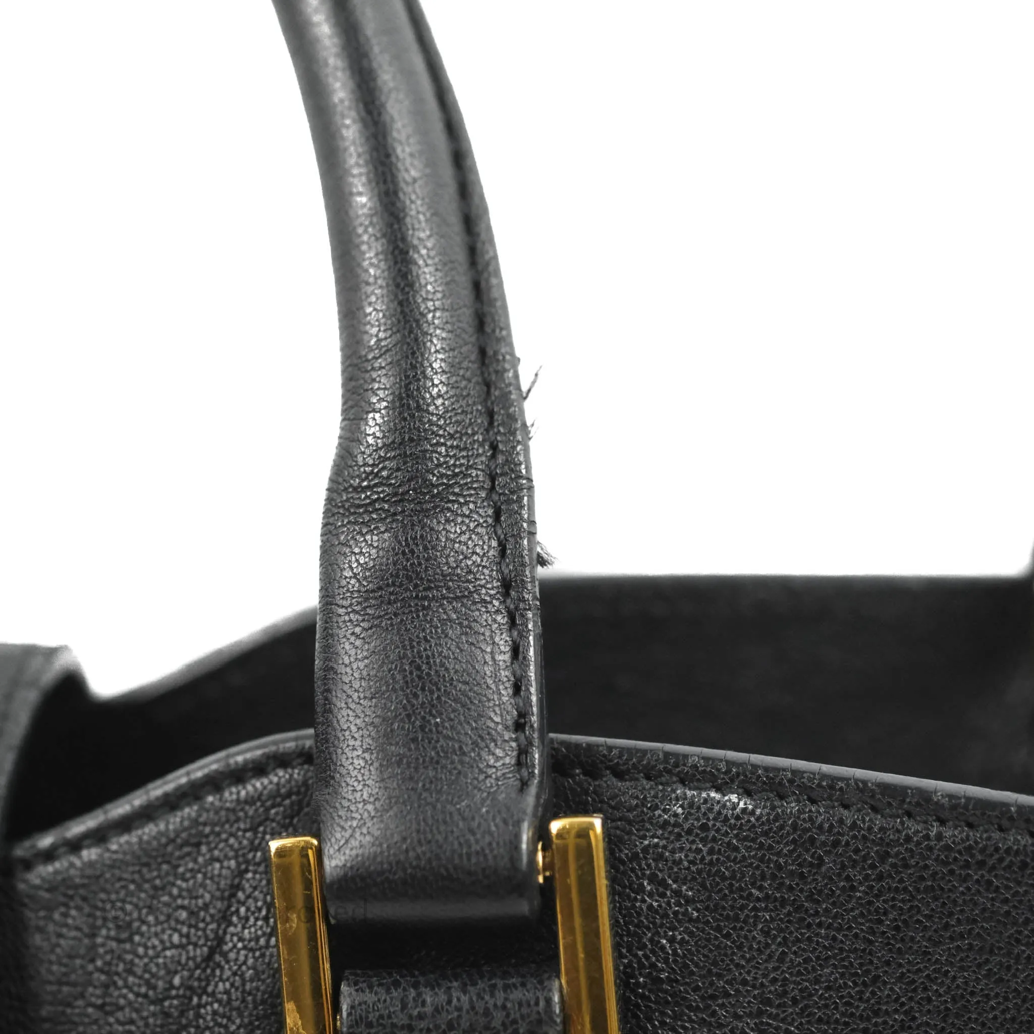 Saint Laurent Cabas Chyc Dark Navy Gold Hardware