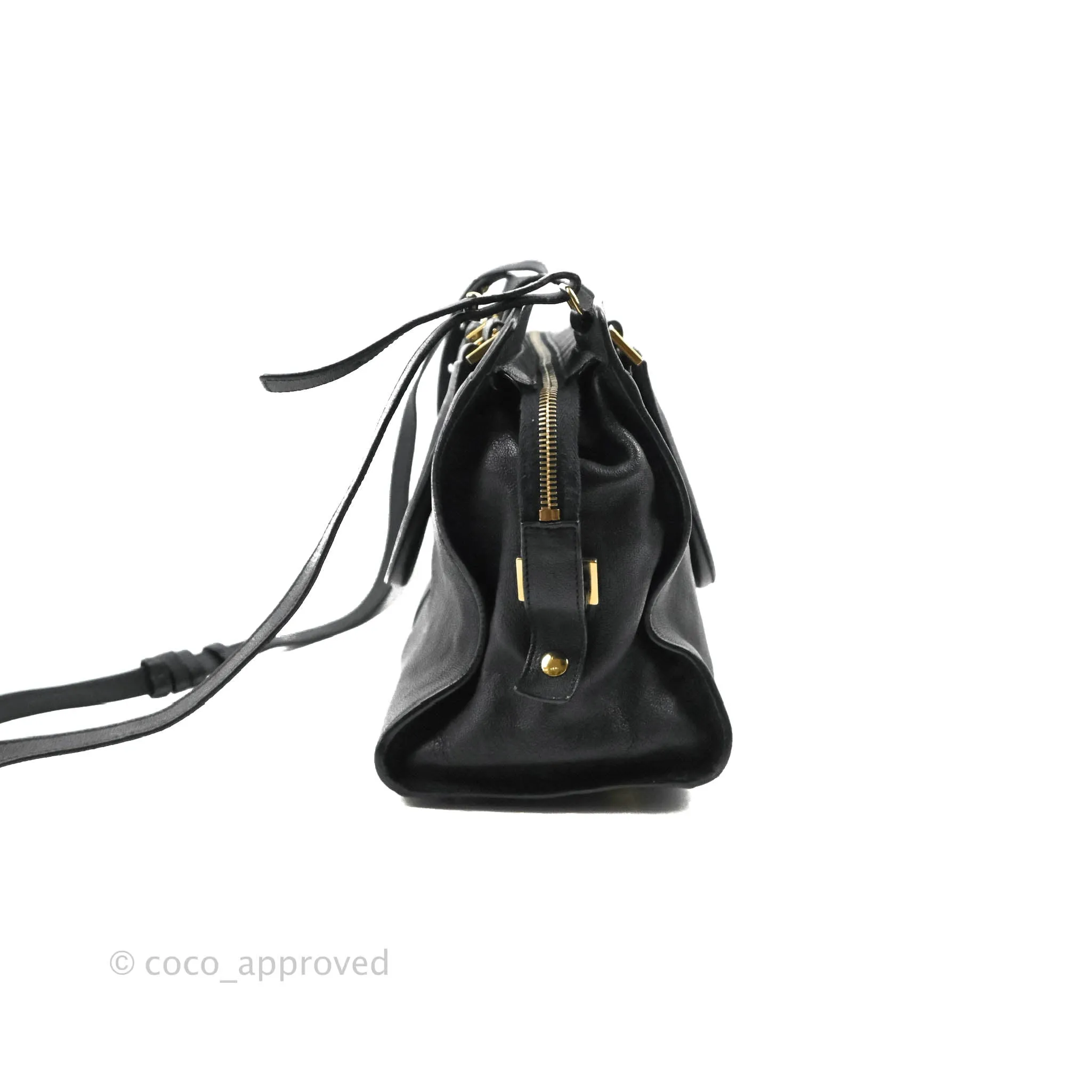 Saint Laurent Cabas Chyc Dark Navy Gold Hardware