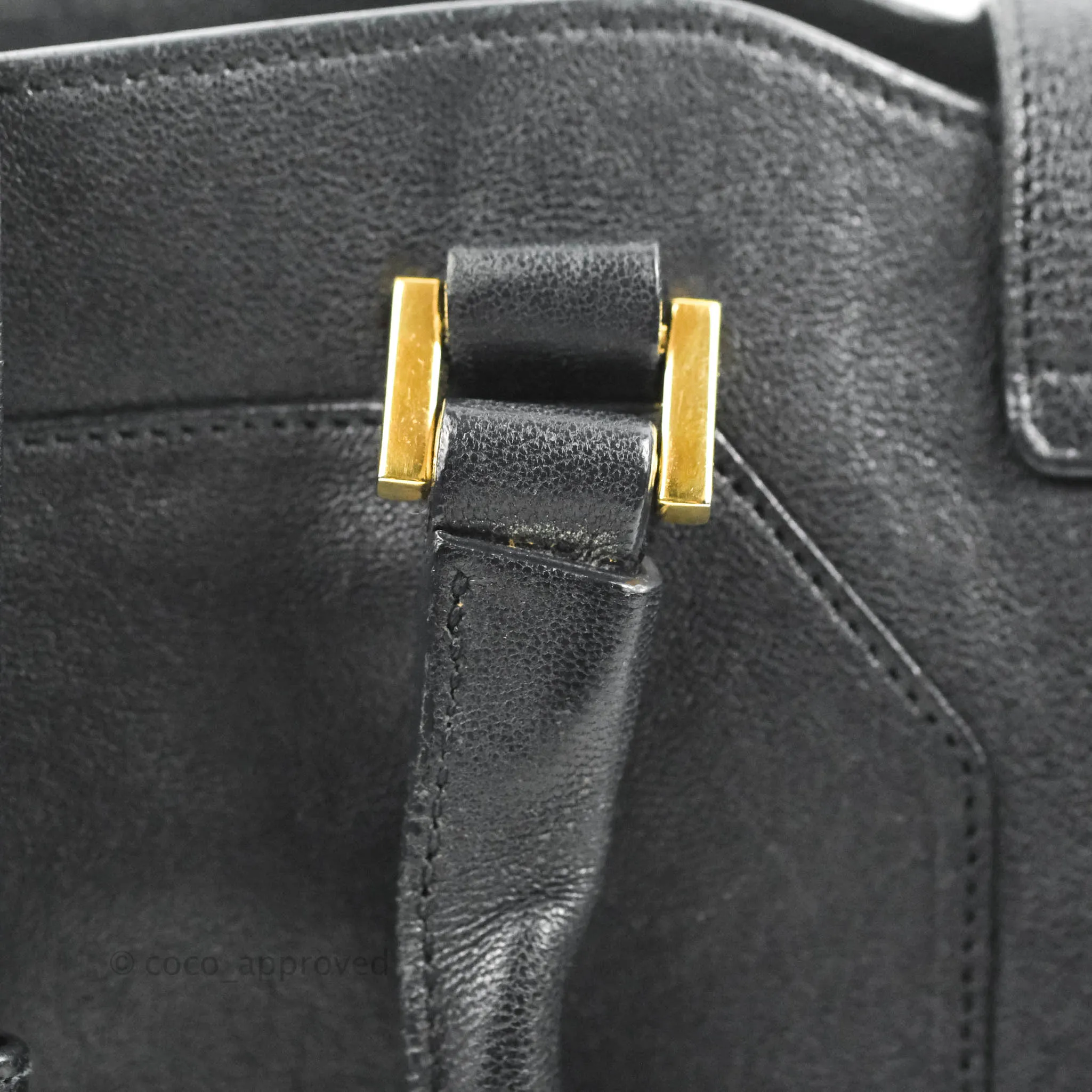 Saint Laurent Cabas Chyc Dark Navy Gold Hardware