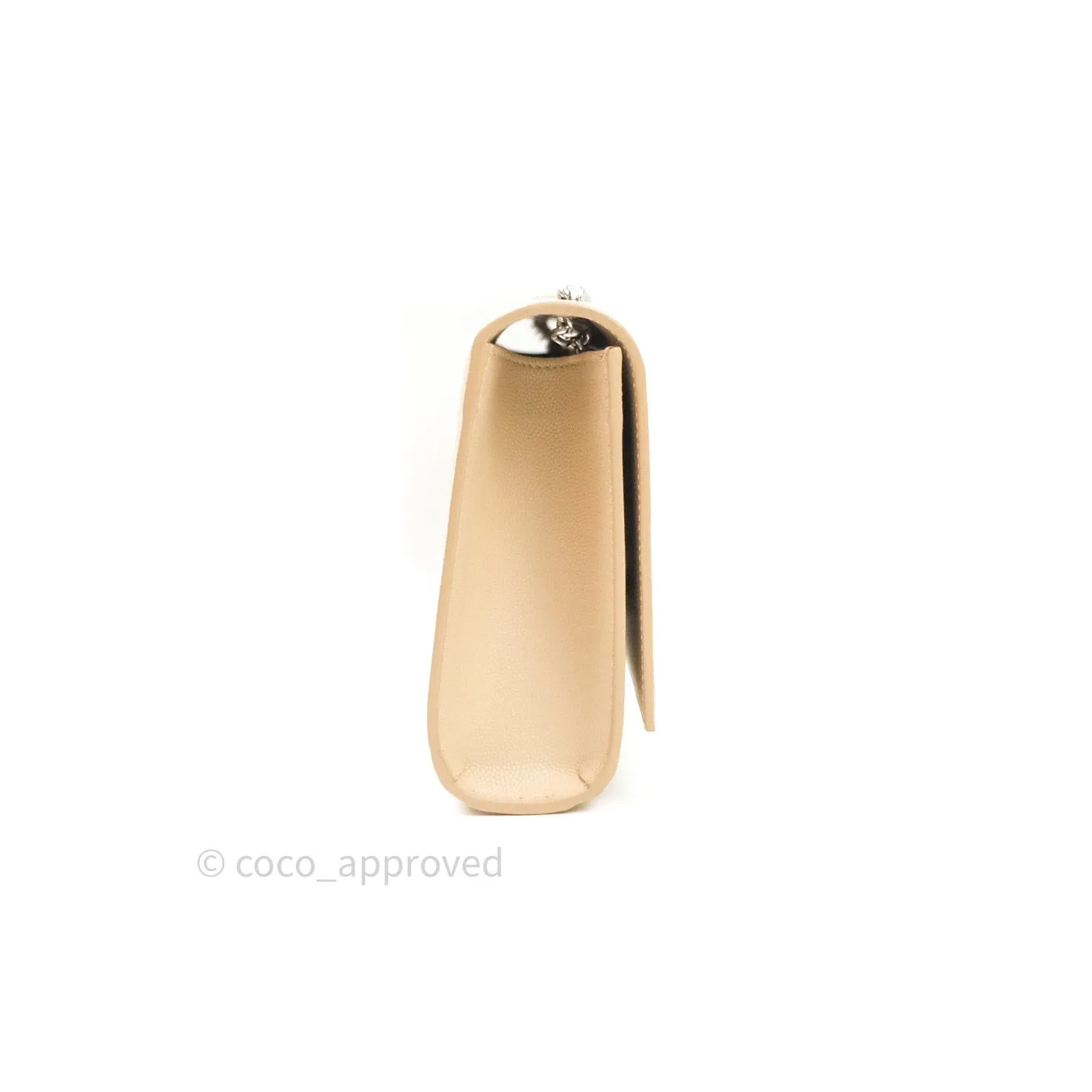 Saint Laurent Calfskin Medium Classic Monogram Kate Beige