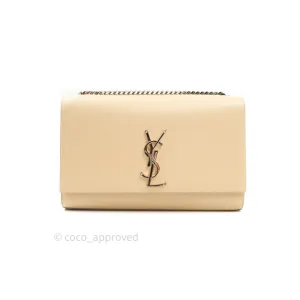 Saint Laurent Calfskin Medium Classic Monogram Kate Beige