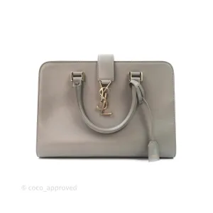 Saint Laurent Calfskin Monogram Cabas Fog