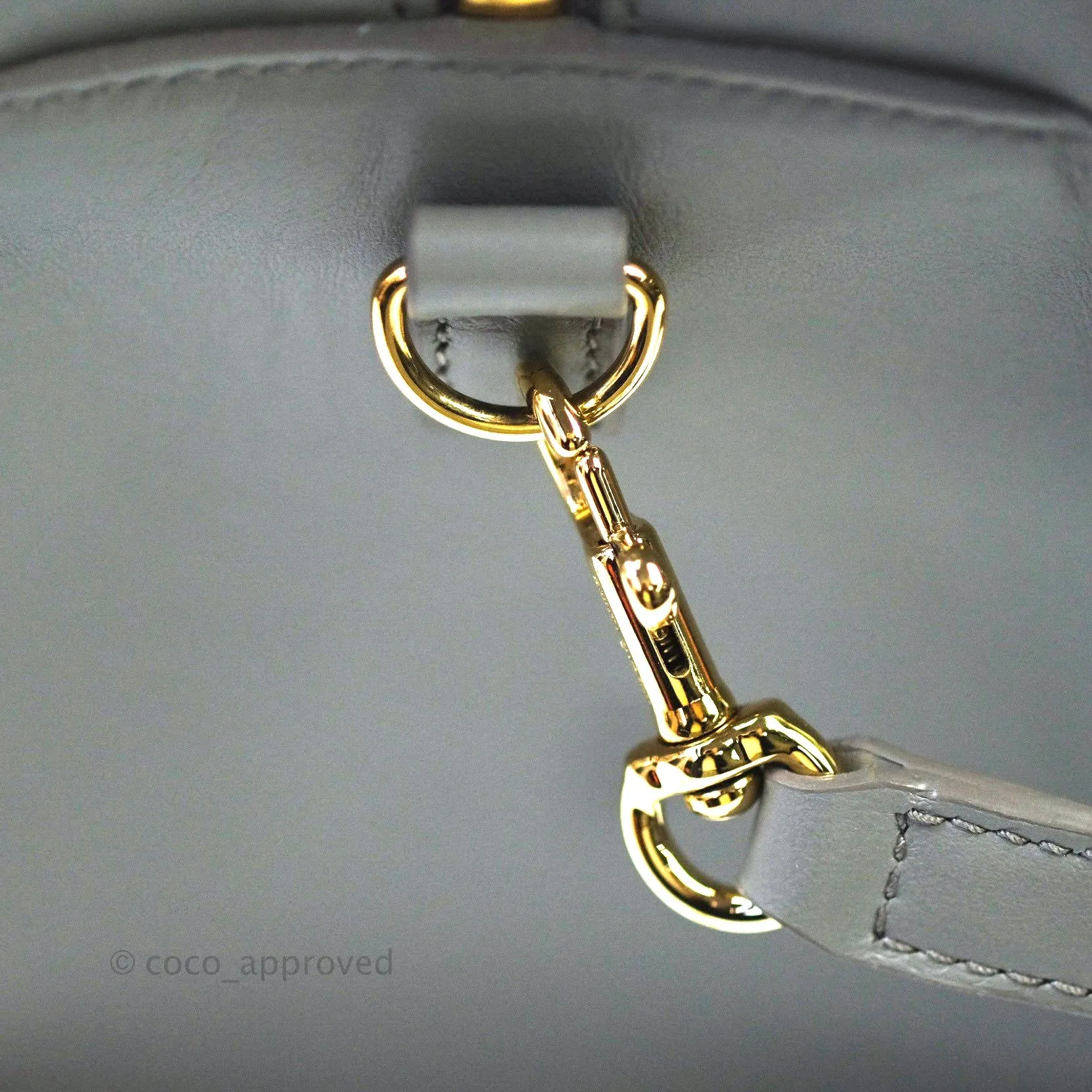 Saint Laurent Calfskin Monogram Cabas Fog