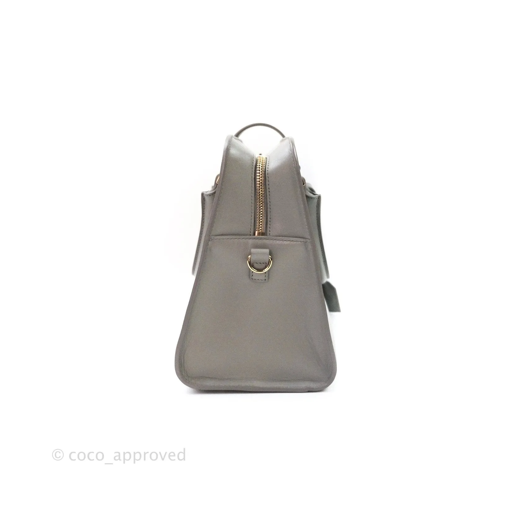 Saint Laurent Calfskin Monogram Cabas Fog