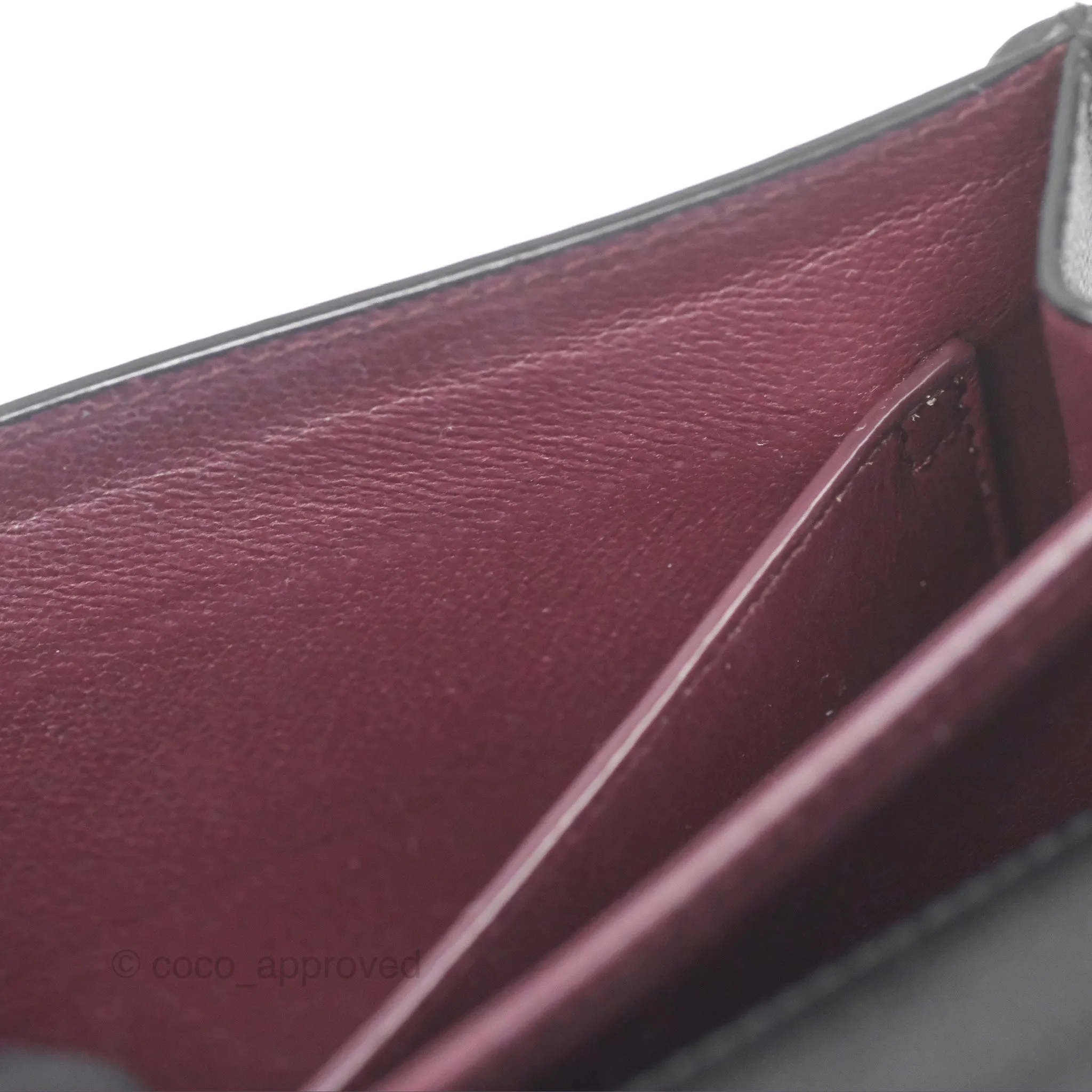 Saint Laurent Cassandra in Grain De Poudre Embossed Leather Black