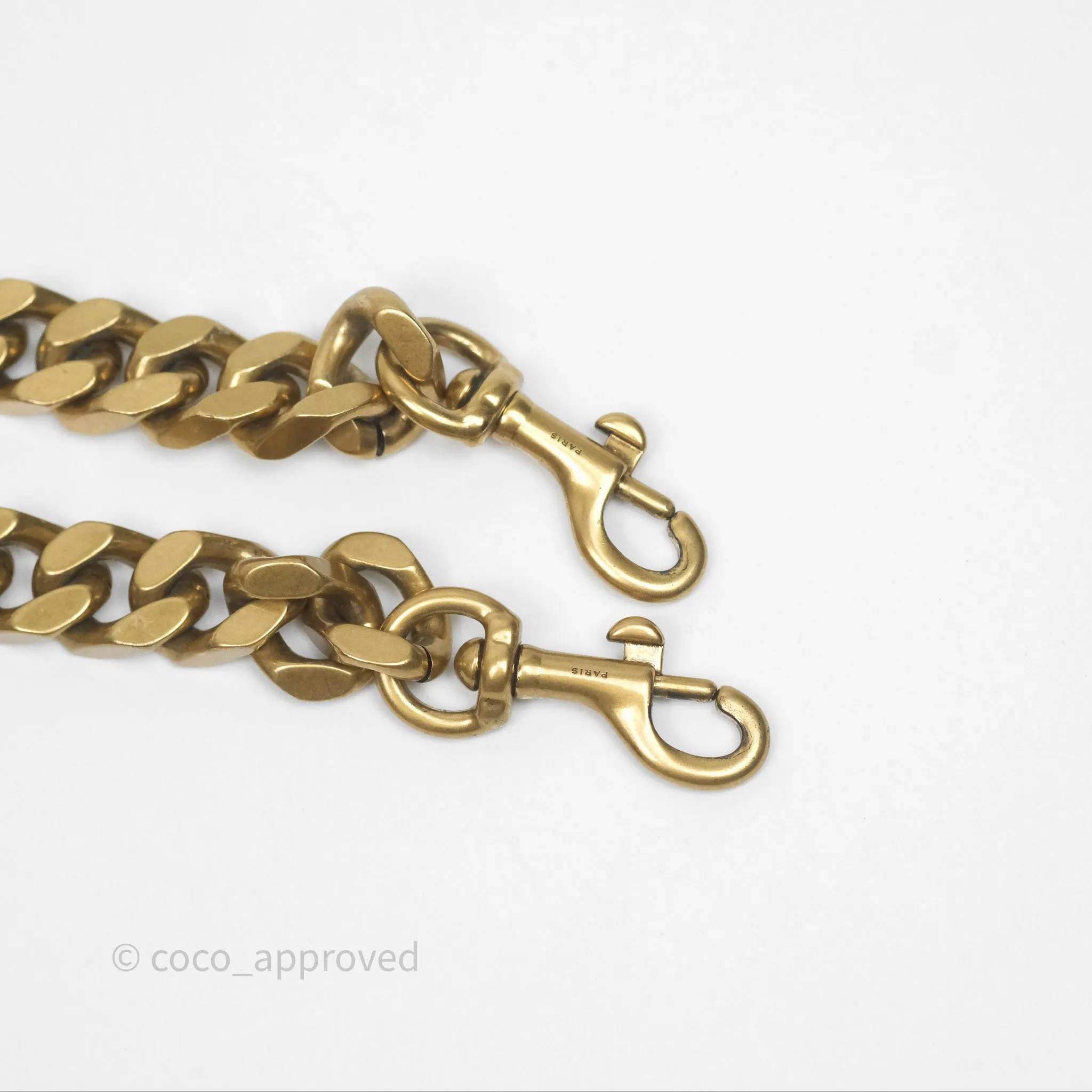 Saint Laurent Chevron Medium College Black Chain Bag Gold Hardware