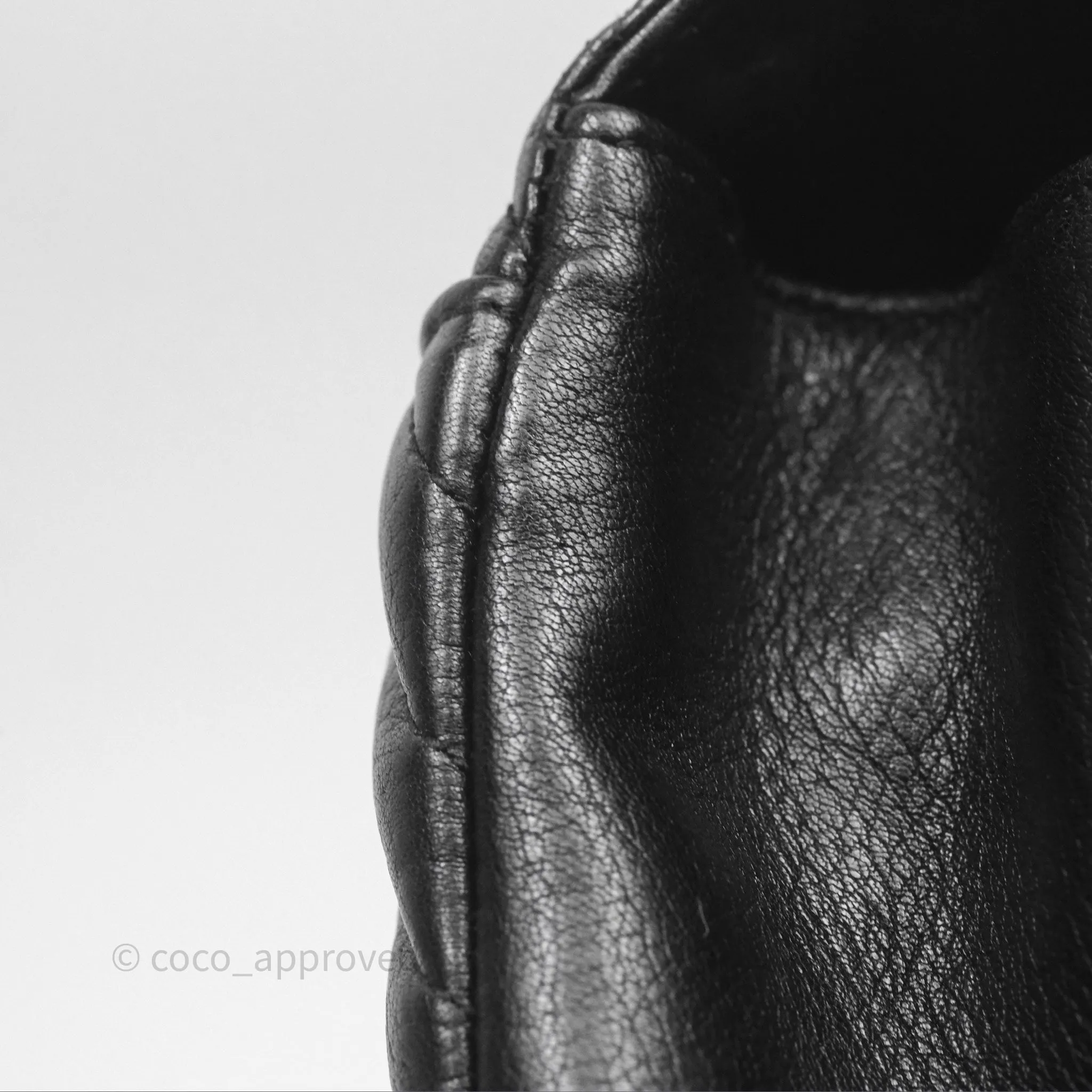 Saint Laurent Chevron Medium College Black Chain Bag Gold Hardware