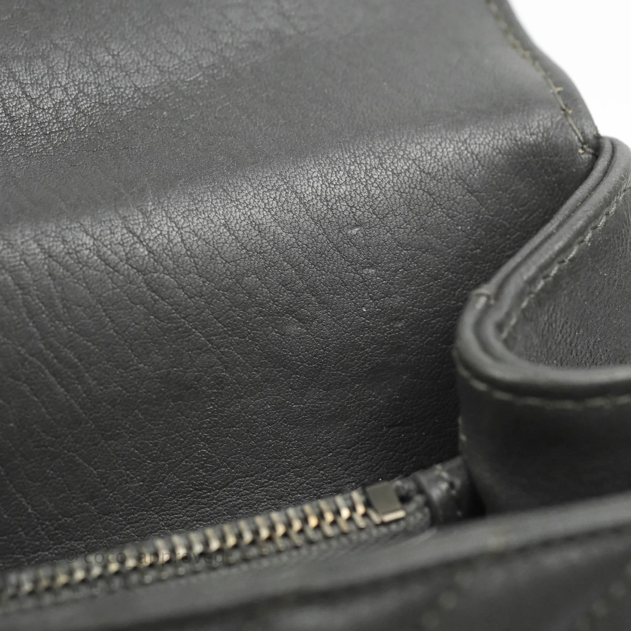 Saint Laurent Chevron Medium College Grey Chain Bag Ruthenium Hardware