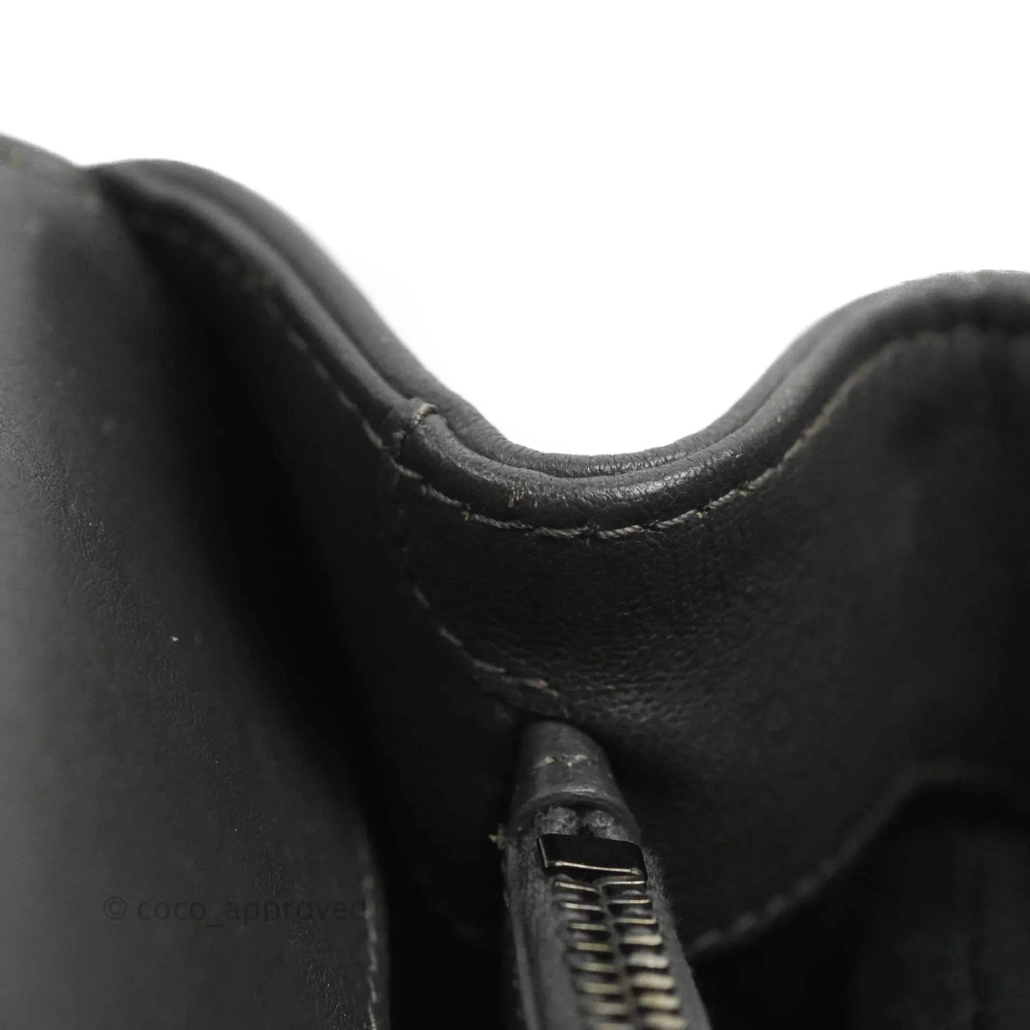 Saint Laurent Chevron Medium College Grey Chain Bag Ruthenium Hardware