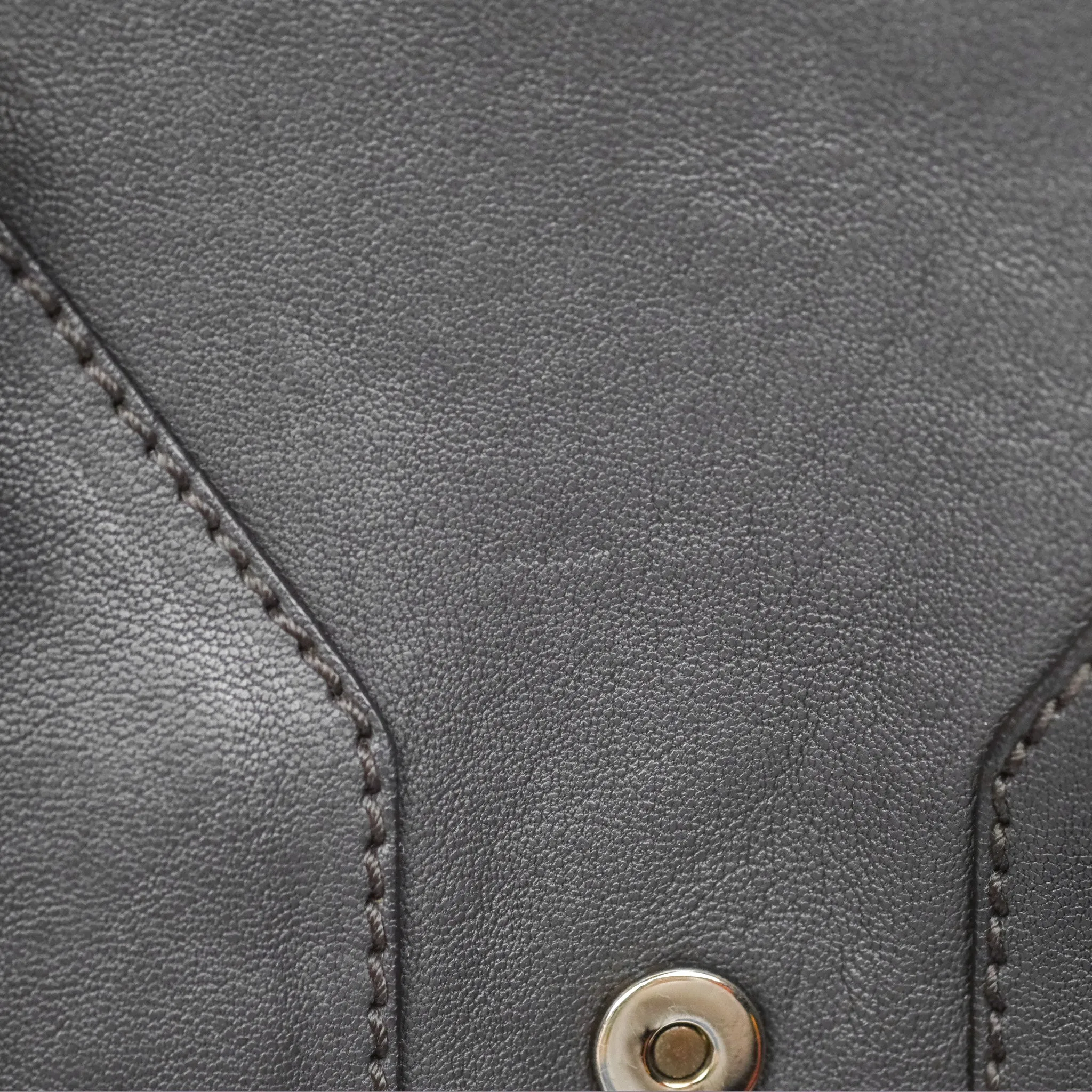 Saint Laurent Chyc Bag Dark Grey Calfskin Gold Hardware