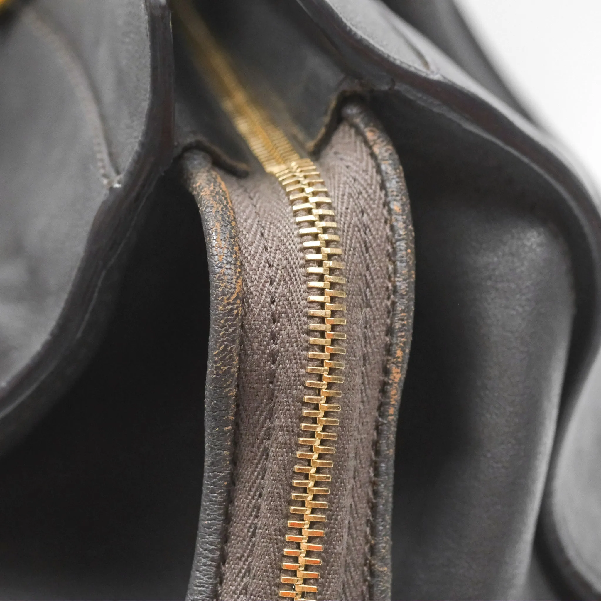 Saint Laurent Chyc Bag Dark Grey Calfskin Gold Hardware