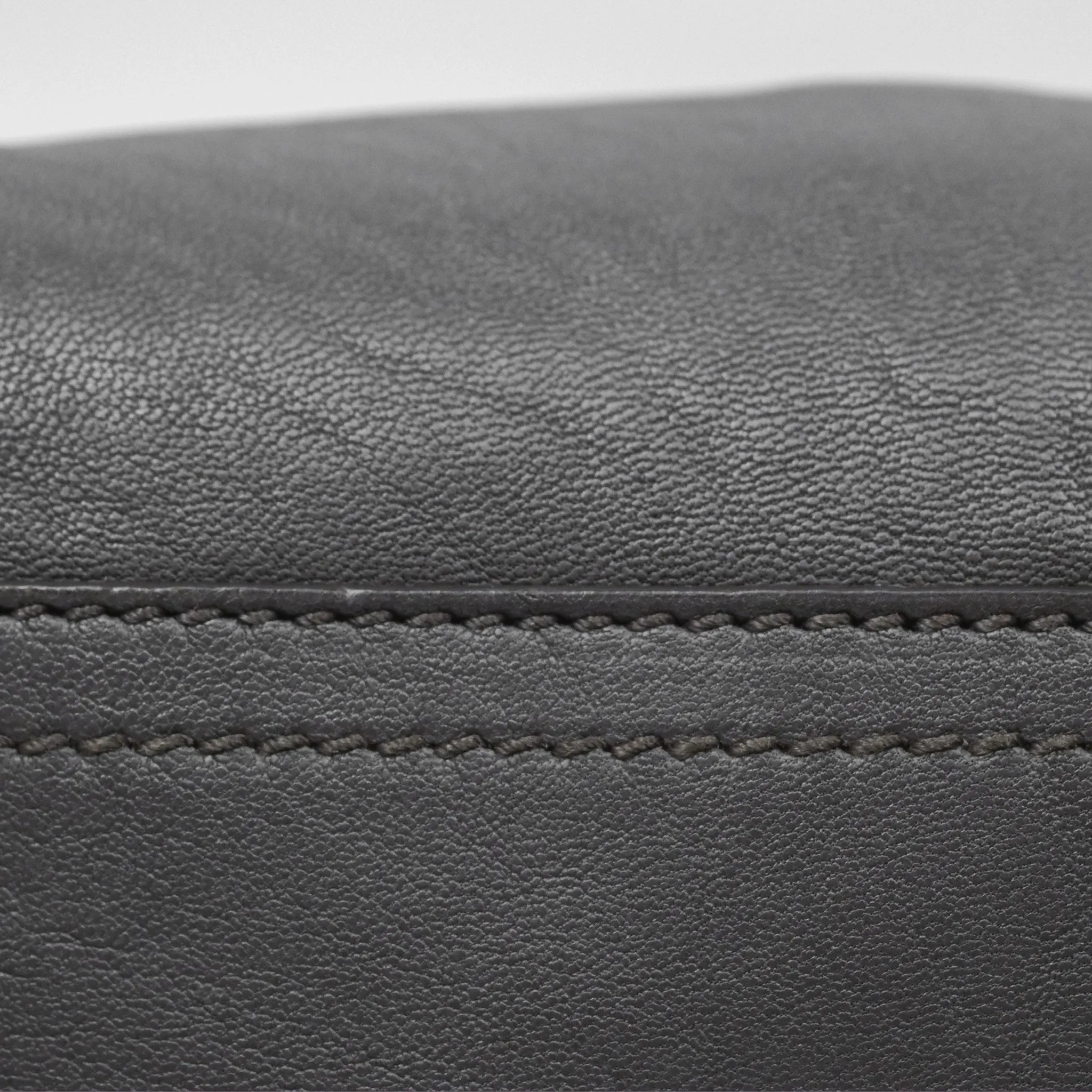 Saint Laurent Chyc Bag Dark Grey Calfskin Gold Hardware