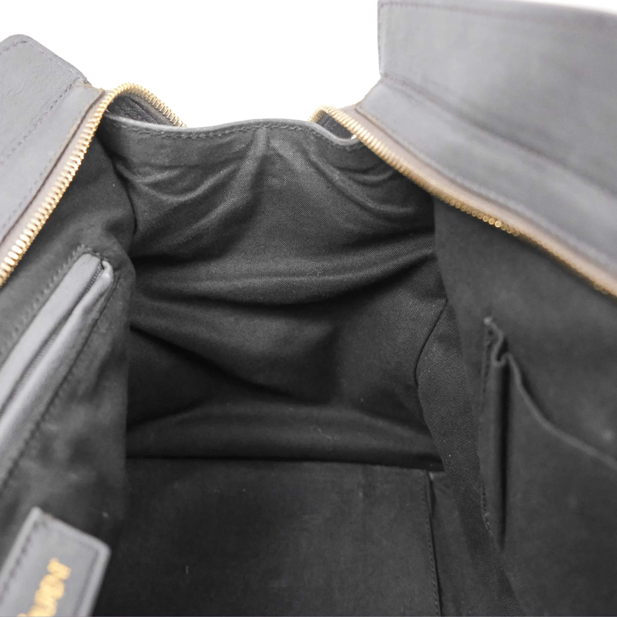 Saint Laurent Chyc Bag Dark Grey Calfskin Gold Hardware