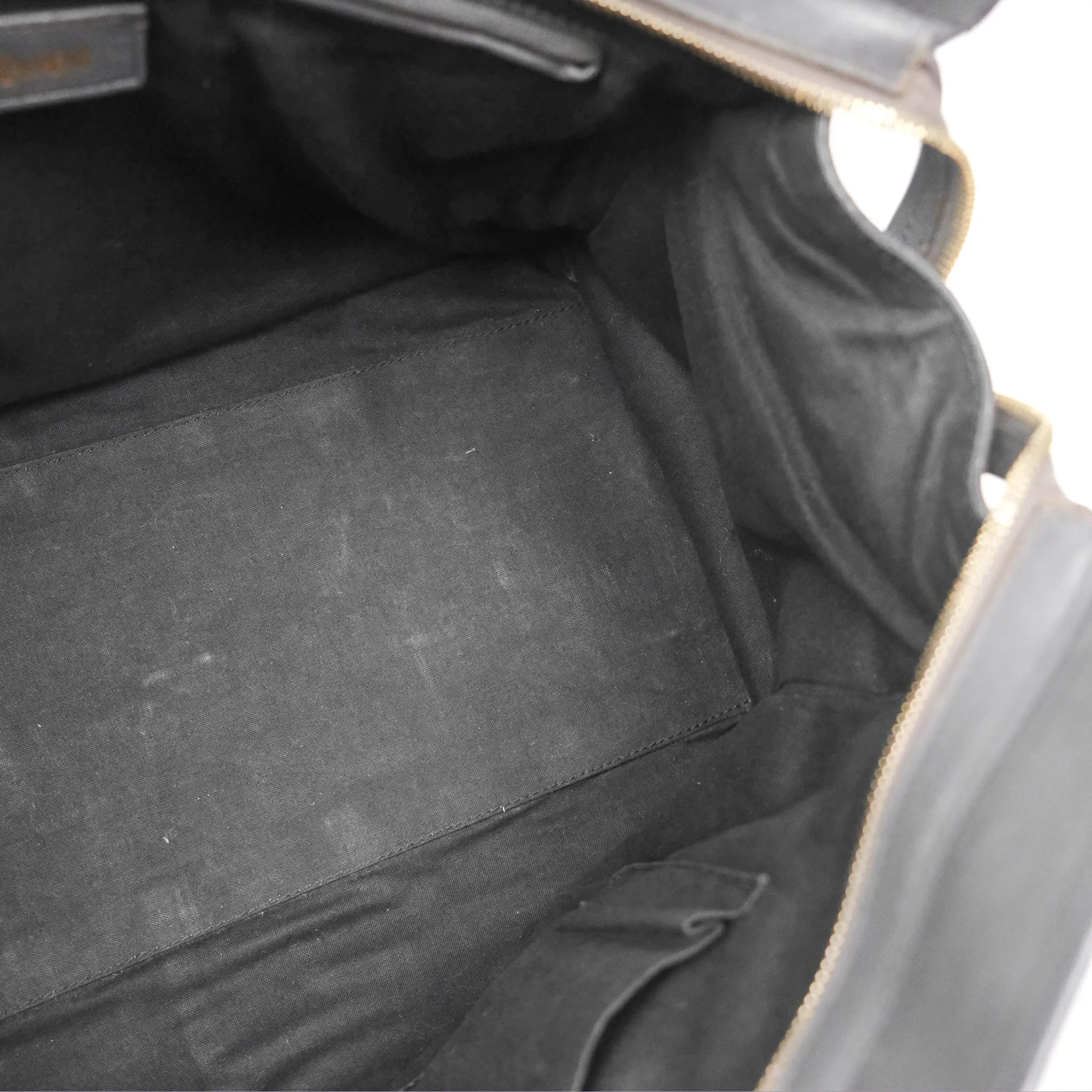 Saint Laurent Chyc Bag Dark Grey Calfskin Gold Hardware