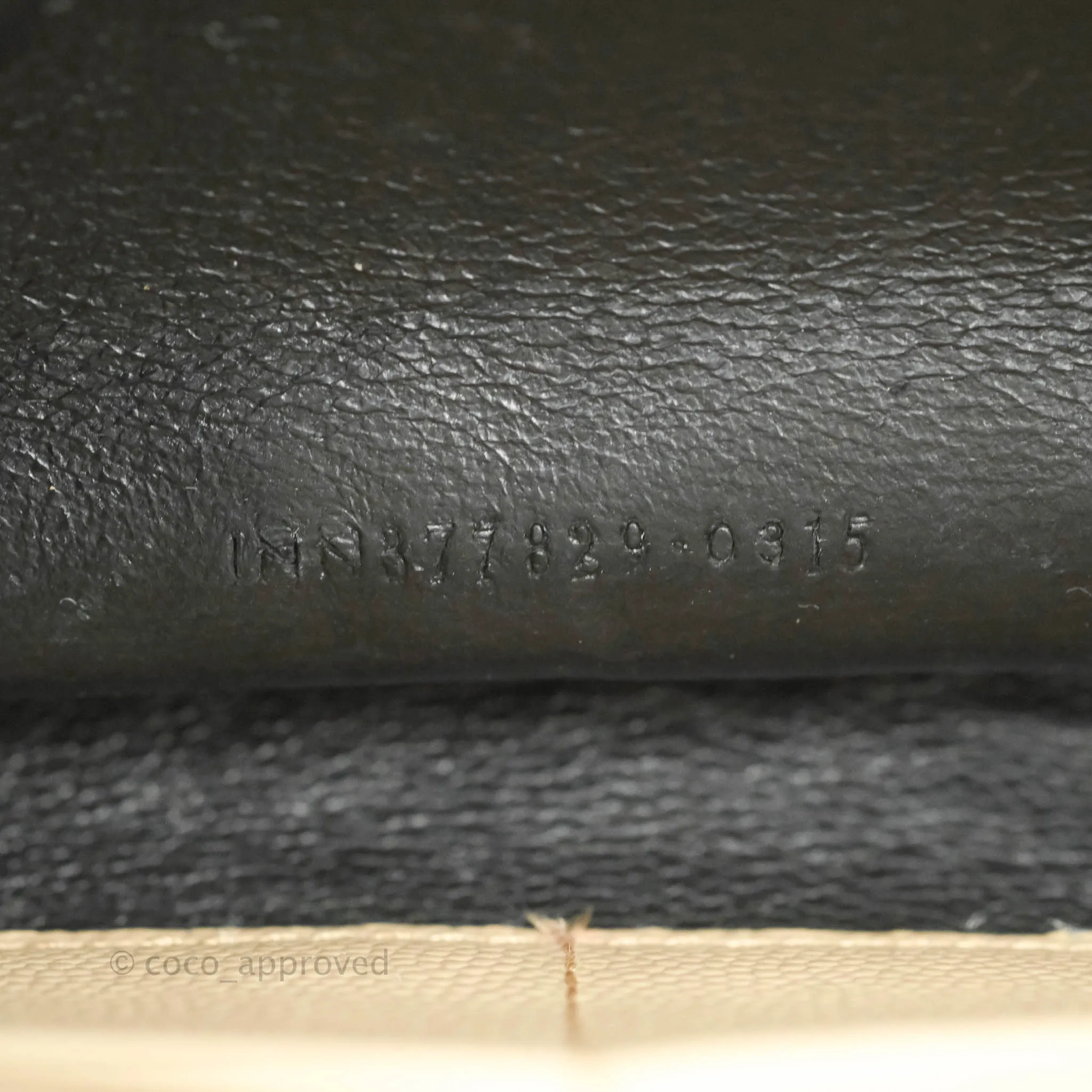 Saint Laurent Classic Beige Grained Leather Gold Hardware