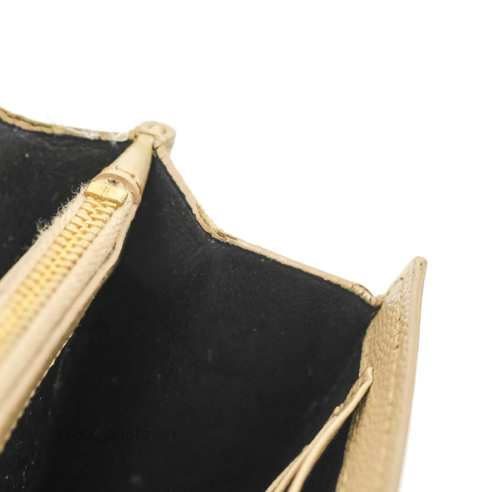 Saint Laurent Classic Beige Grained Leather Gold Hardware