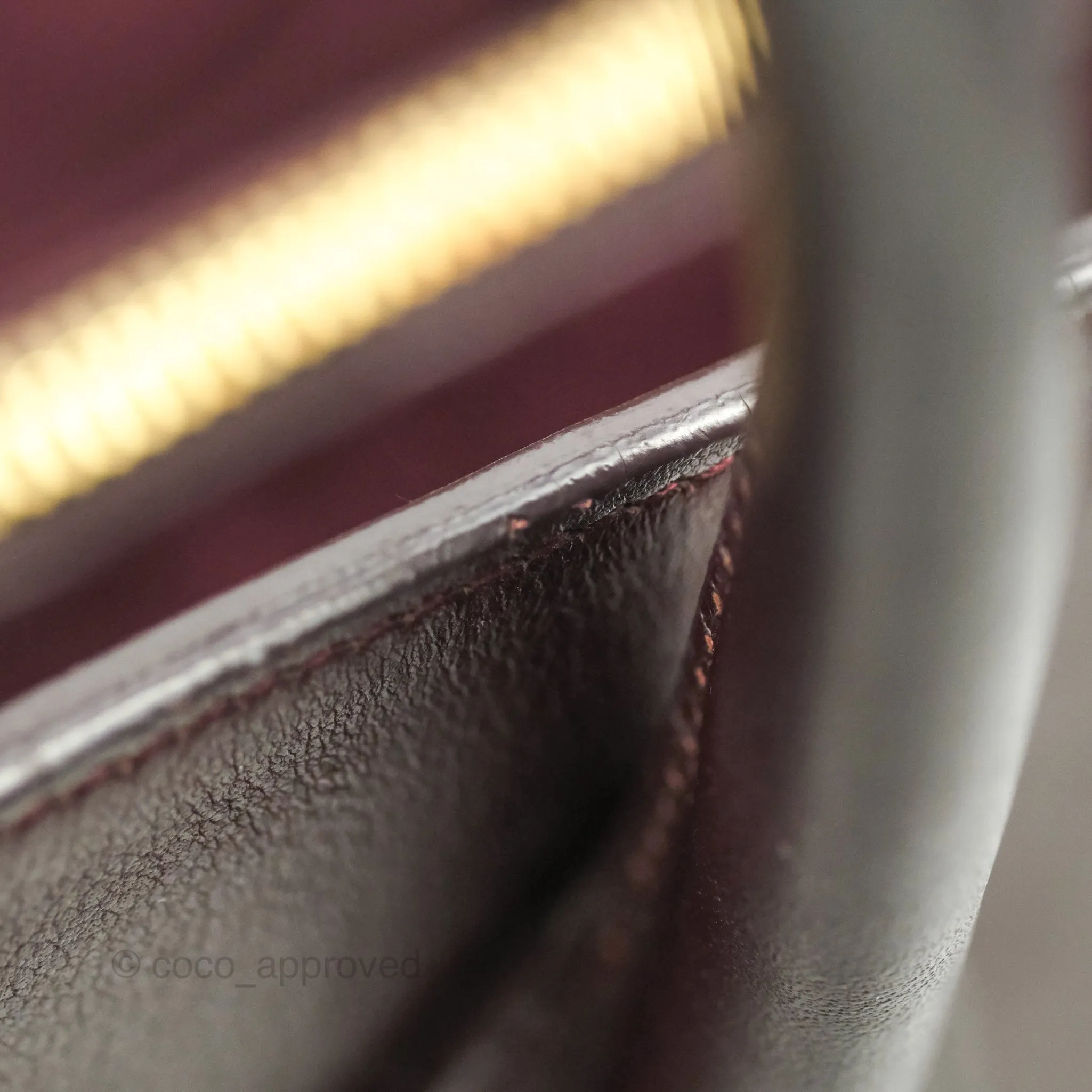 Saint Laurent Classic Sac De Jour Small Burgundy Smooth Calfskin Gold Hardware