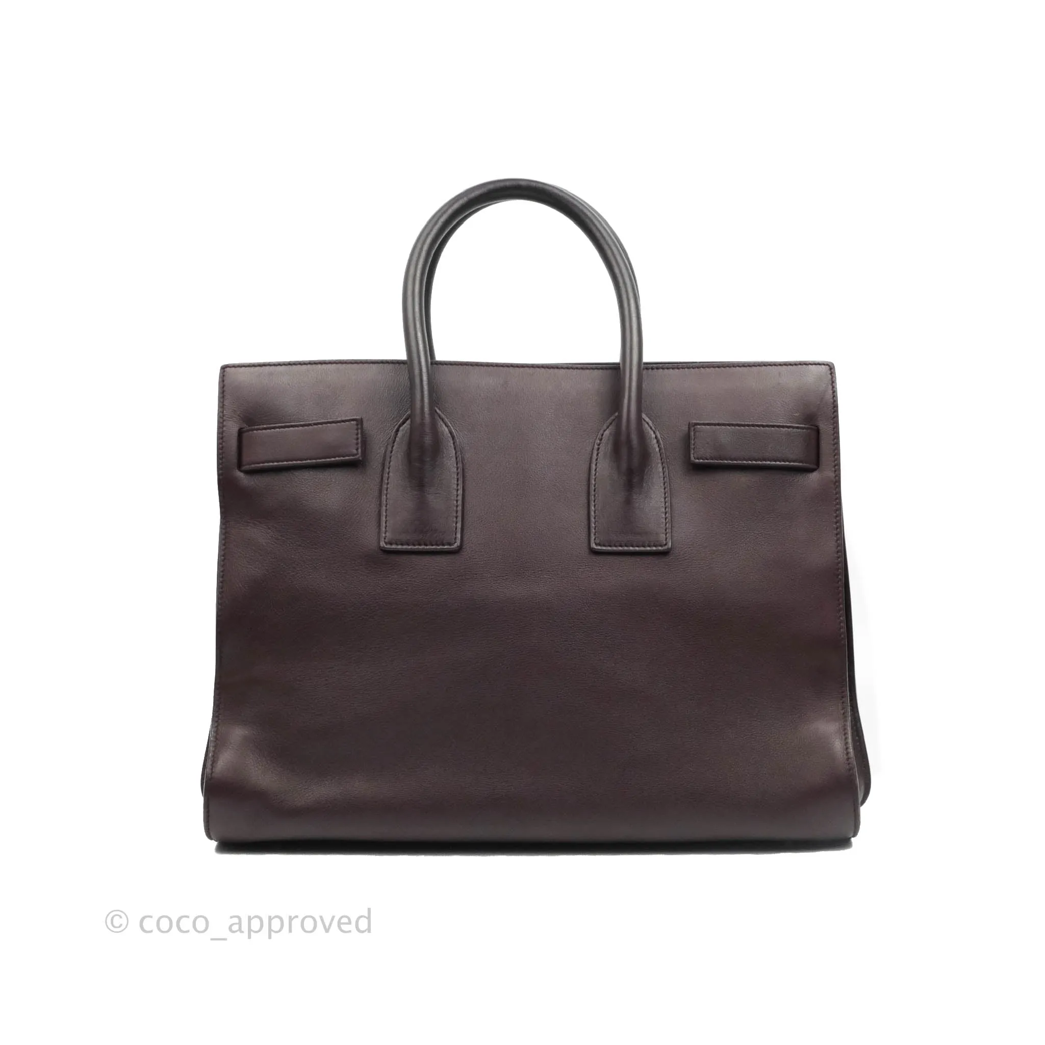 Saint Laurent Classic Sac De Jour Small Burgundy Smooth Calfskin Gold Hardware