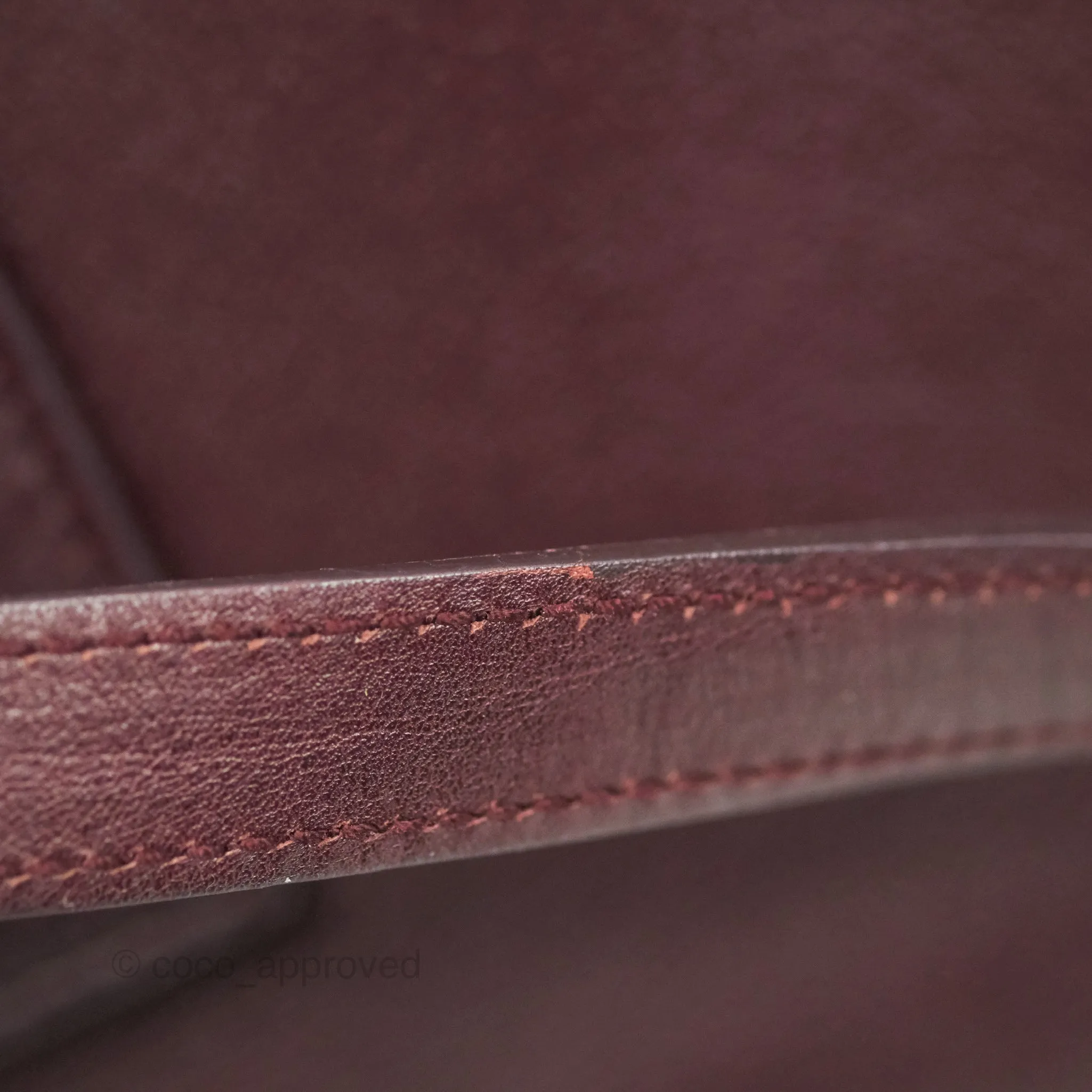 Saint Laurent Classic Sac De Jour Small Burgundy Smooth Calfskin Gold Hardware