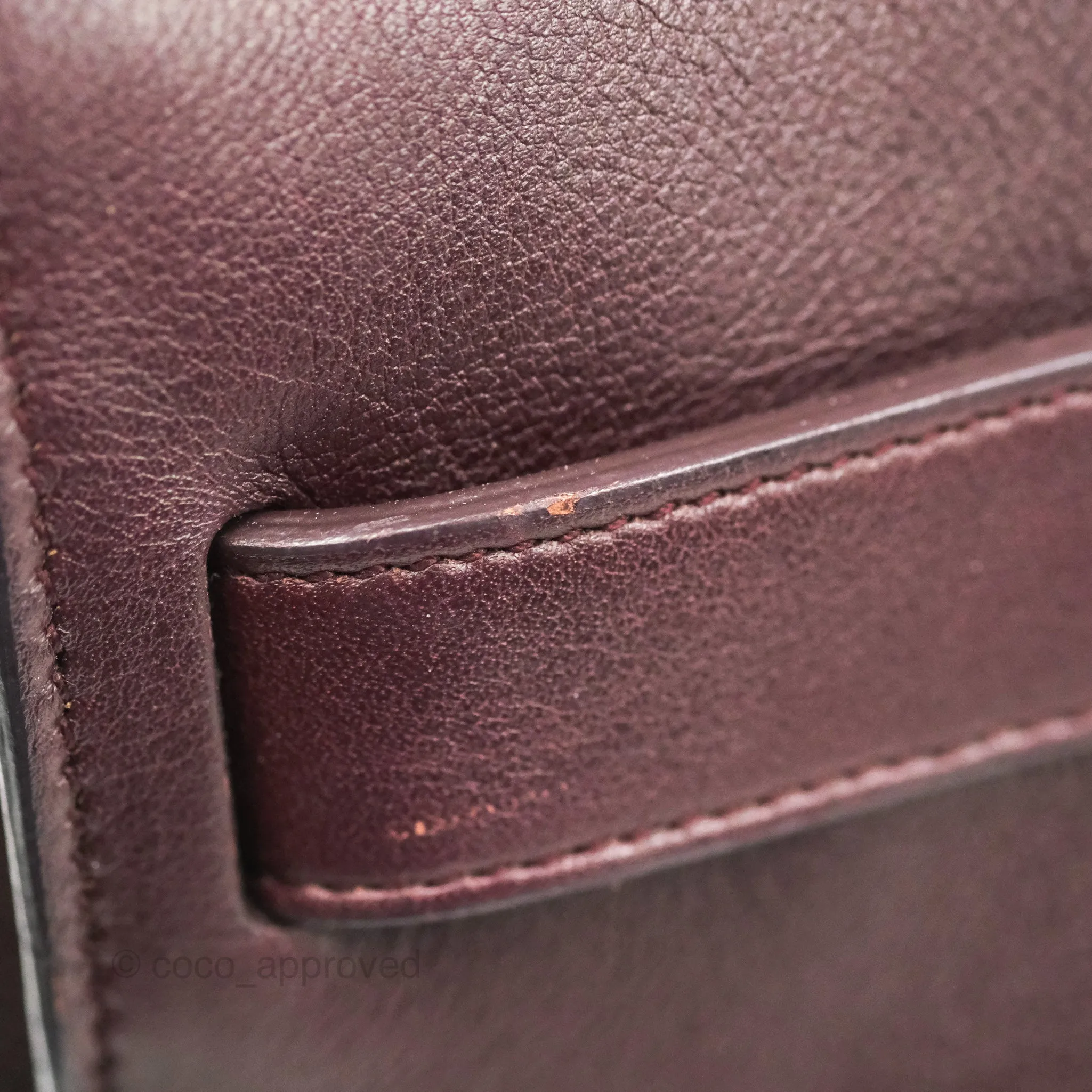 Saint Laurent Classic Sac De Jour Small Burgundy Smooth Calfskin Gold Hardware