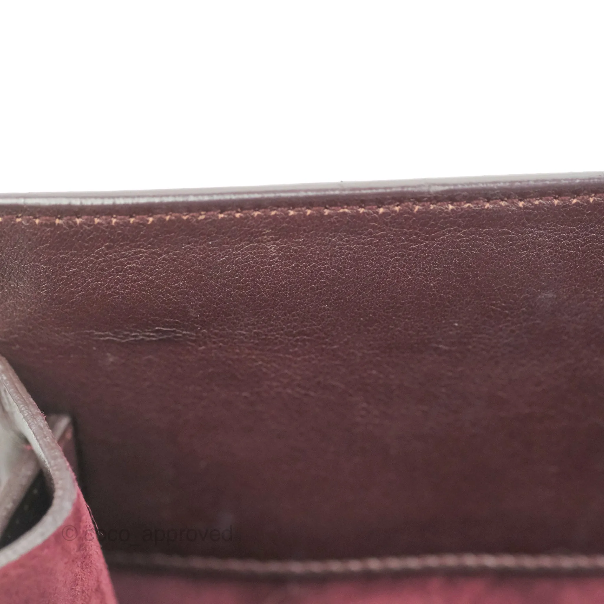 Saint Laurent Classic Sac De Jour Small Burgundy Smooth Calfskin Gold Hardware