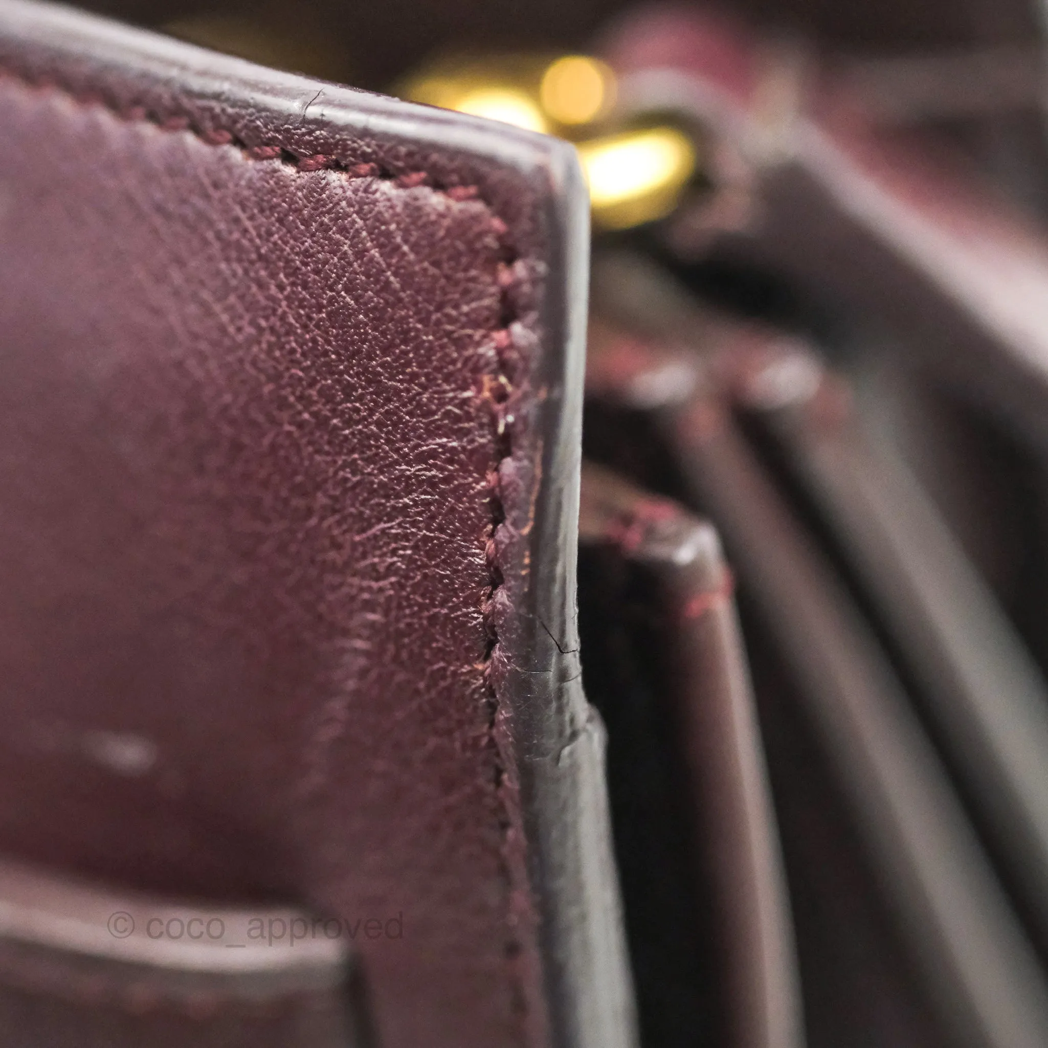 Saint Laurent Classic Sac De Jour Small Burgundy Smooth Calfskin Gold Hardware
