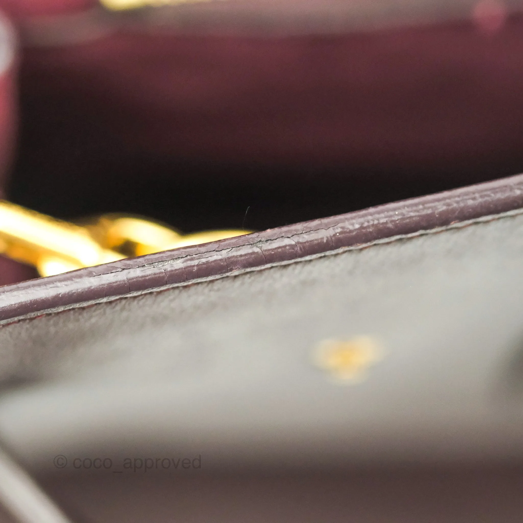 Saint Laurent Classic Sac De Jour Small Burgundy Smooth Calfskin Gold Hardware
