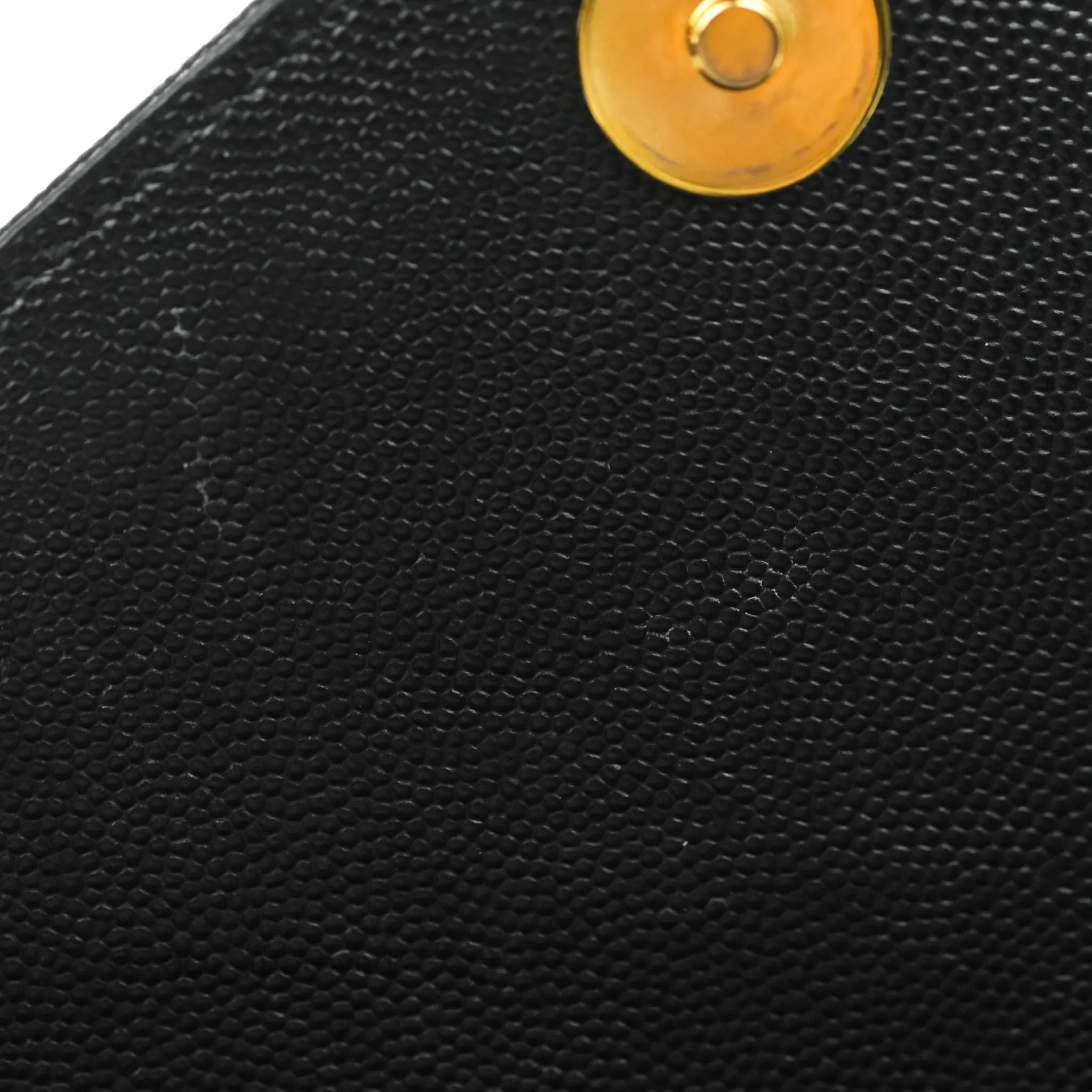 Saint Laurent Envelope Medium Black Caviar Gold Hardware