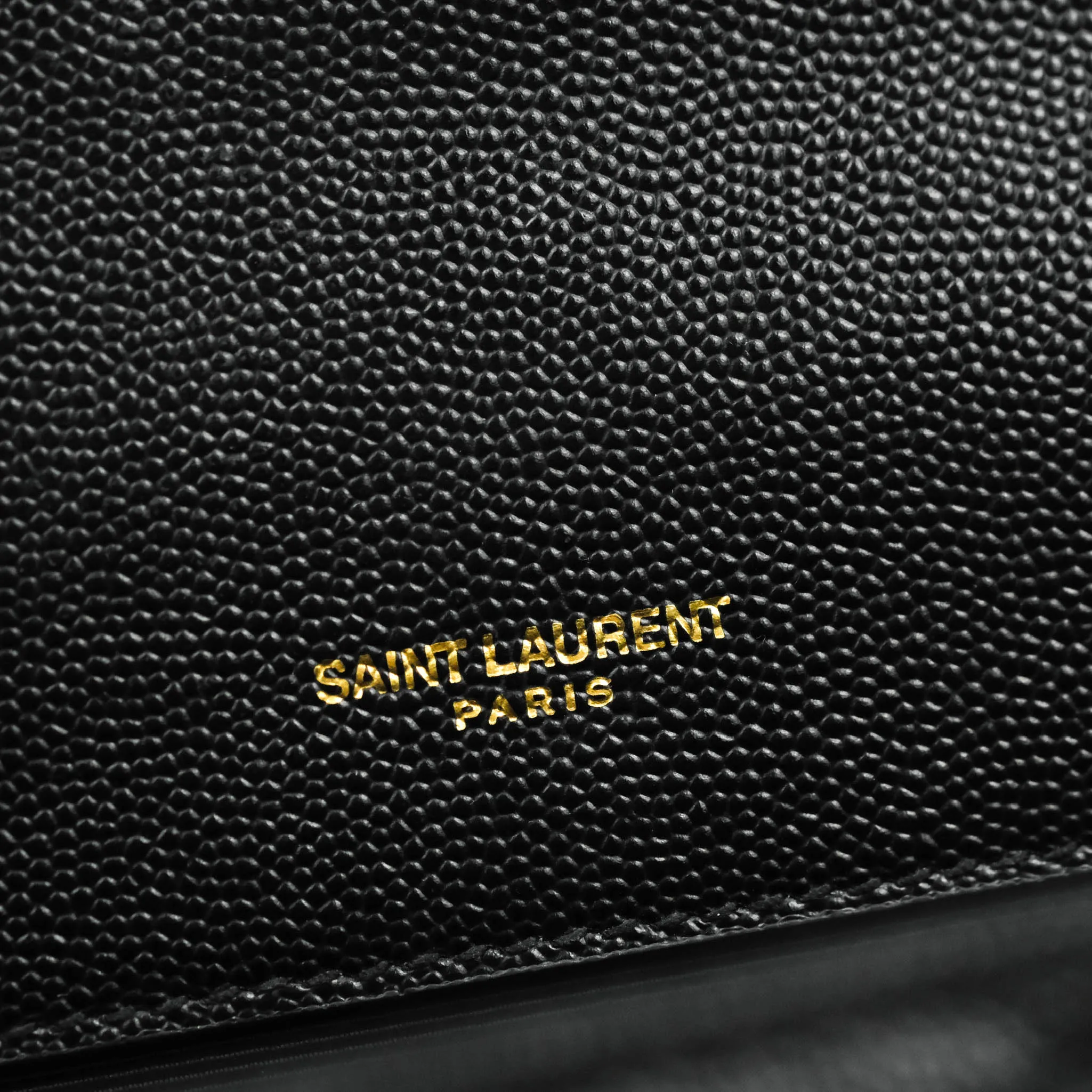 Saint Laurent Envelope Medium Black Caviar Gold Hardware