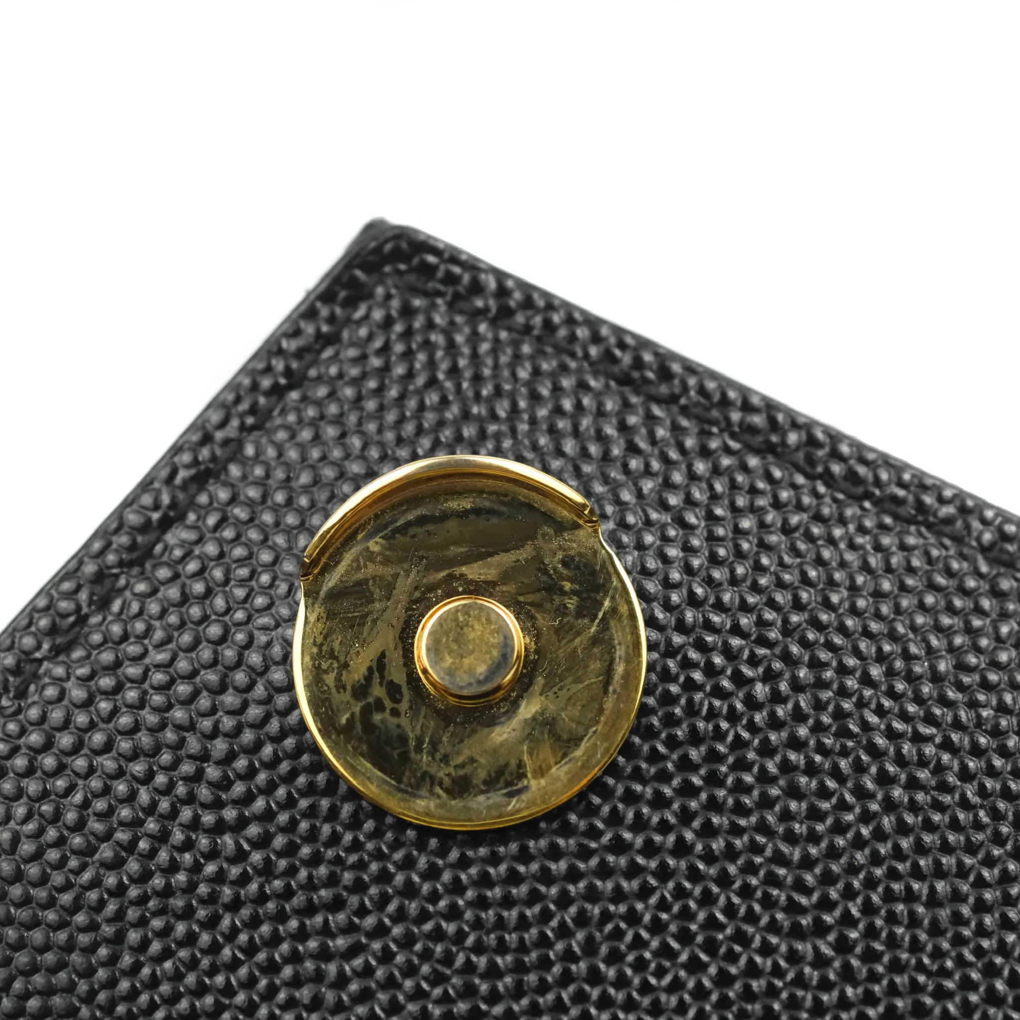 Saint Laurent Envelope Medium Black Caviar Gold Hardware