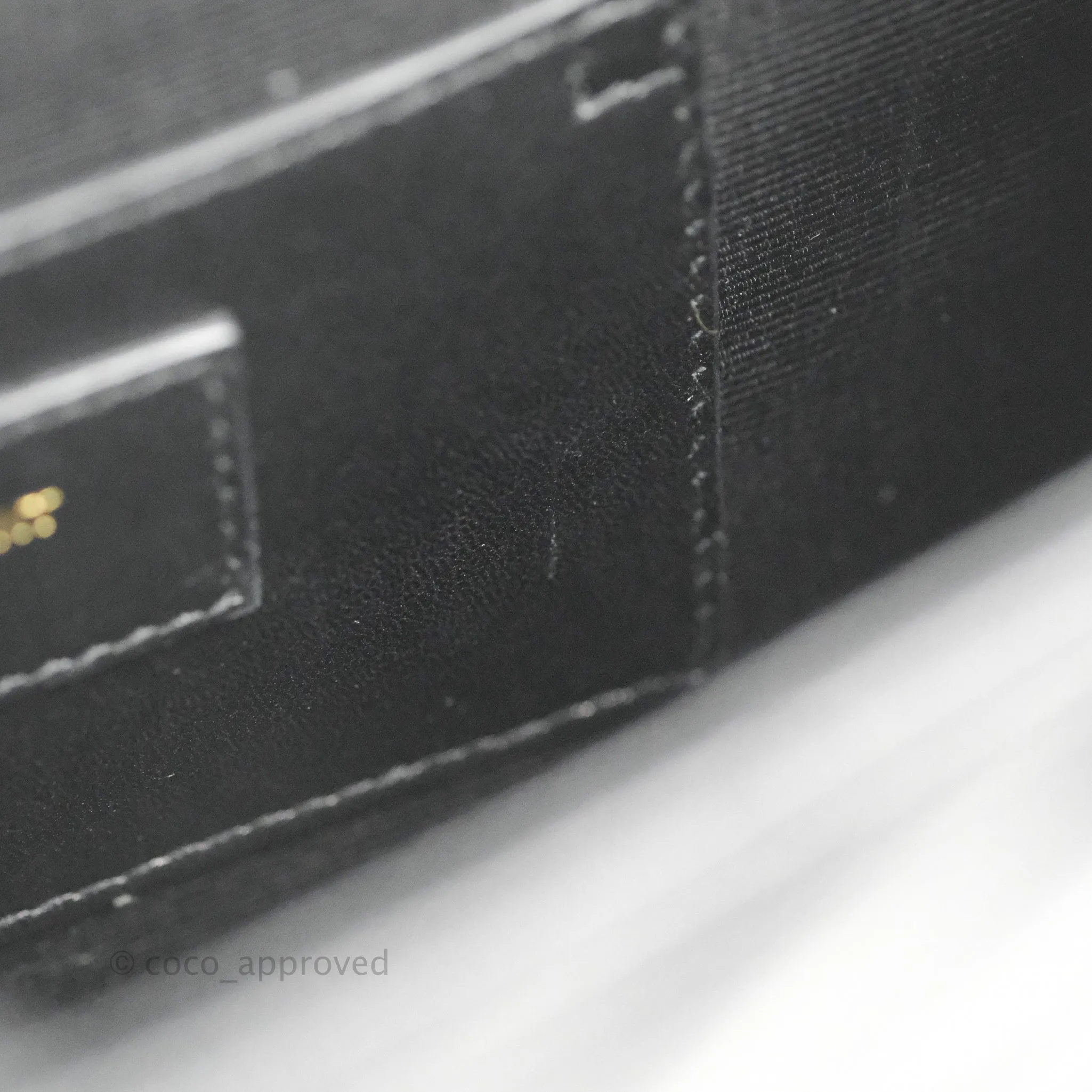 Saint Laurent Envelope Medium Black Caviar Gold Hardware