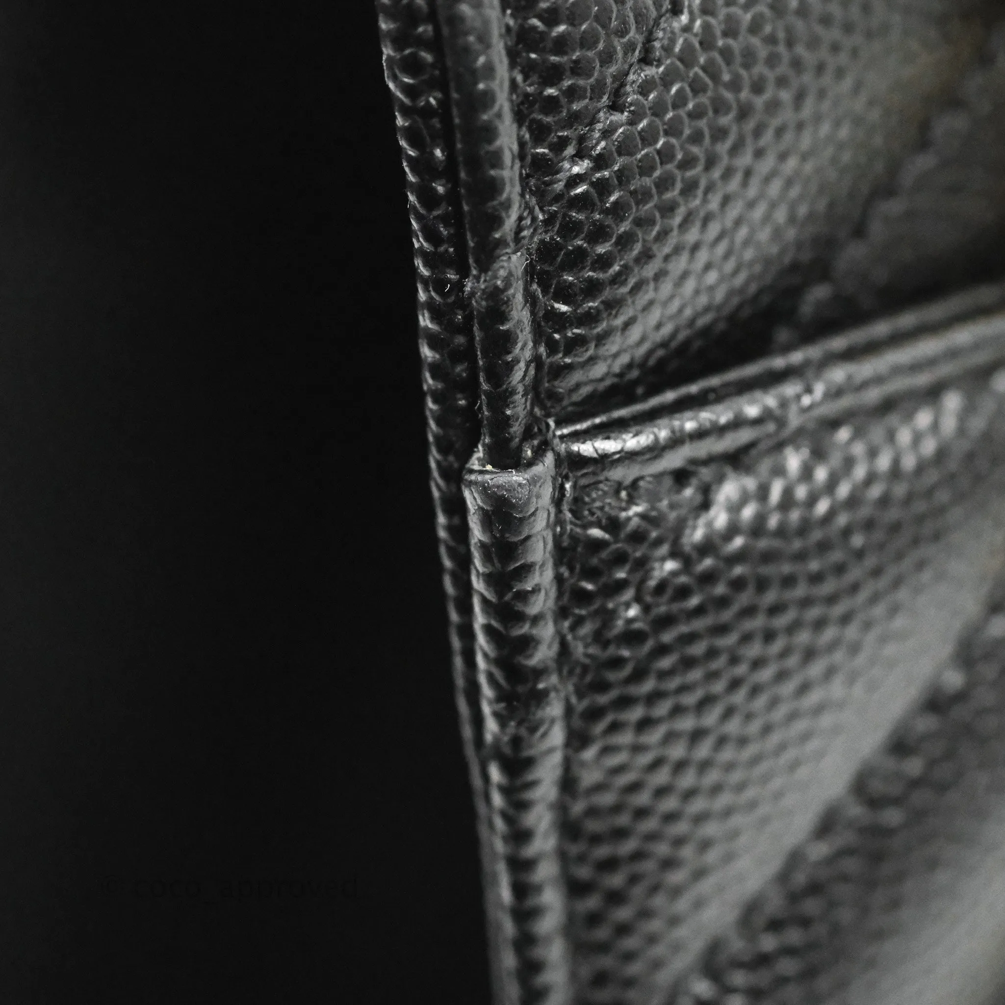 Saint Laurent Envelope Medium Black Caviar Gold Hardware