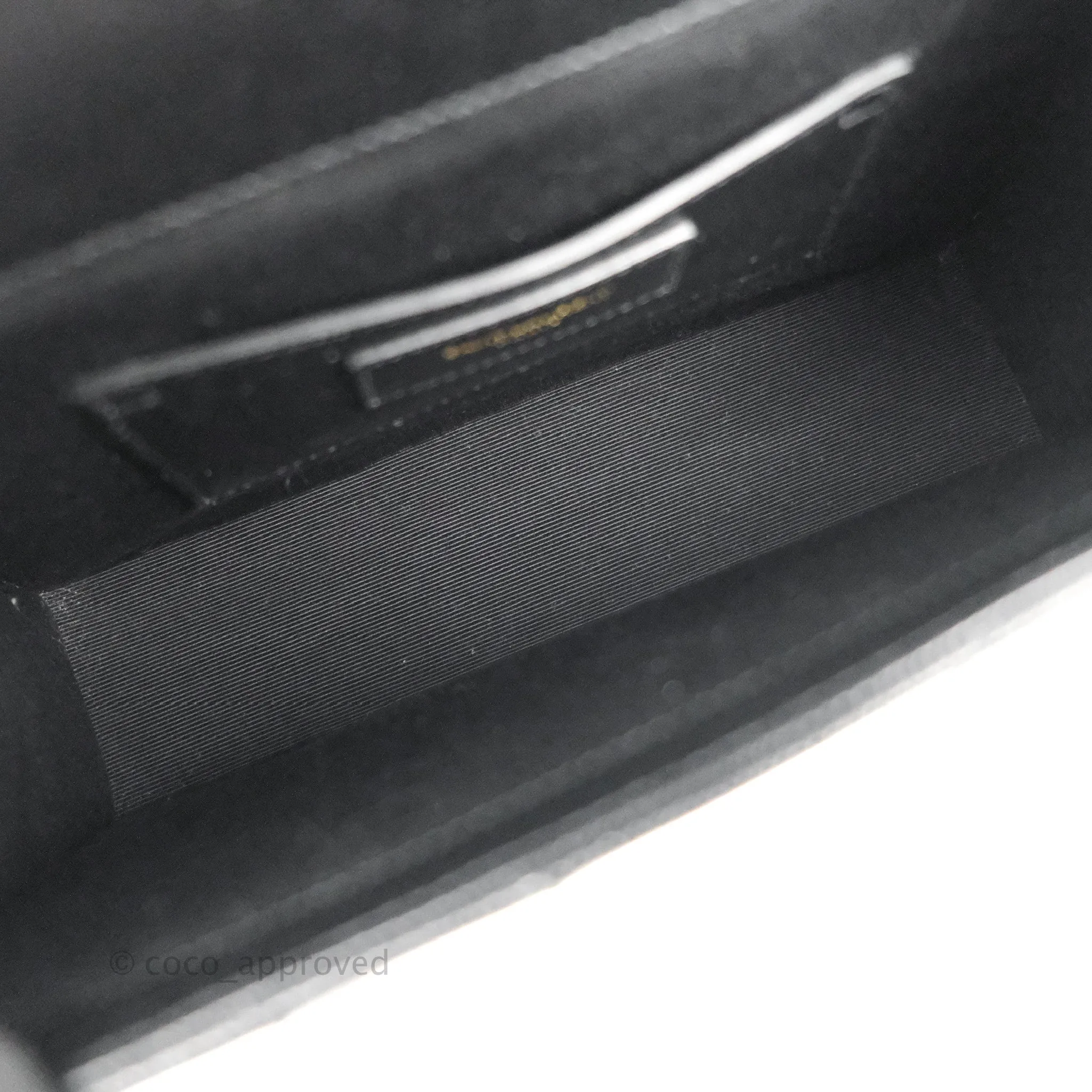 Saint Laurent Envelope Medium Black Caviar Gold Hardware