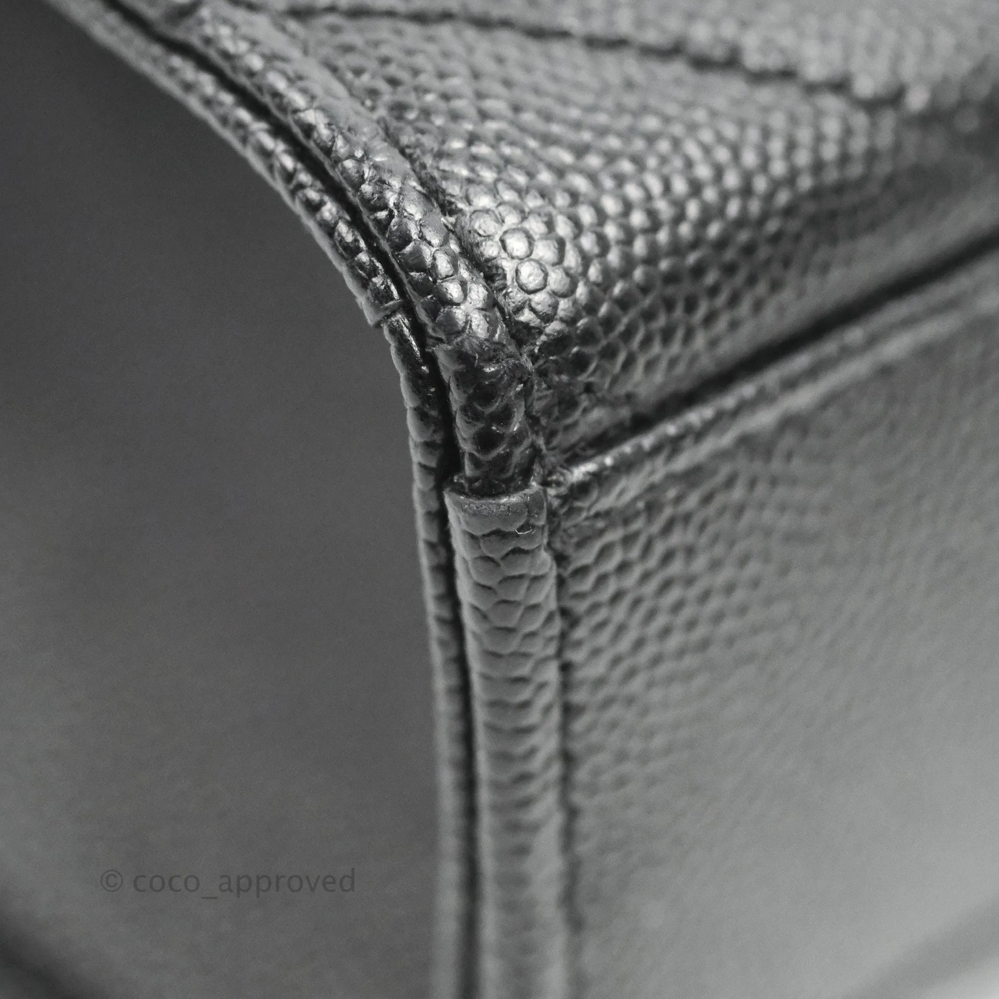 Saint Laurent Envelope Medium Black Caviar Gold Hardware