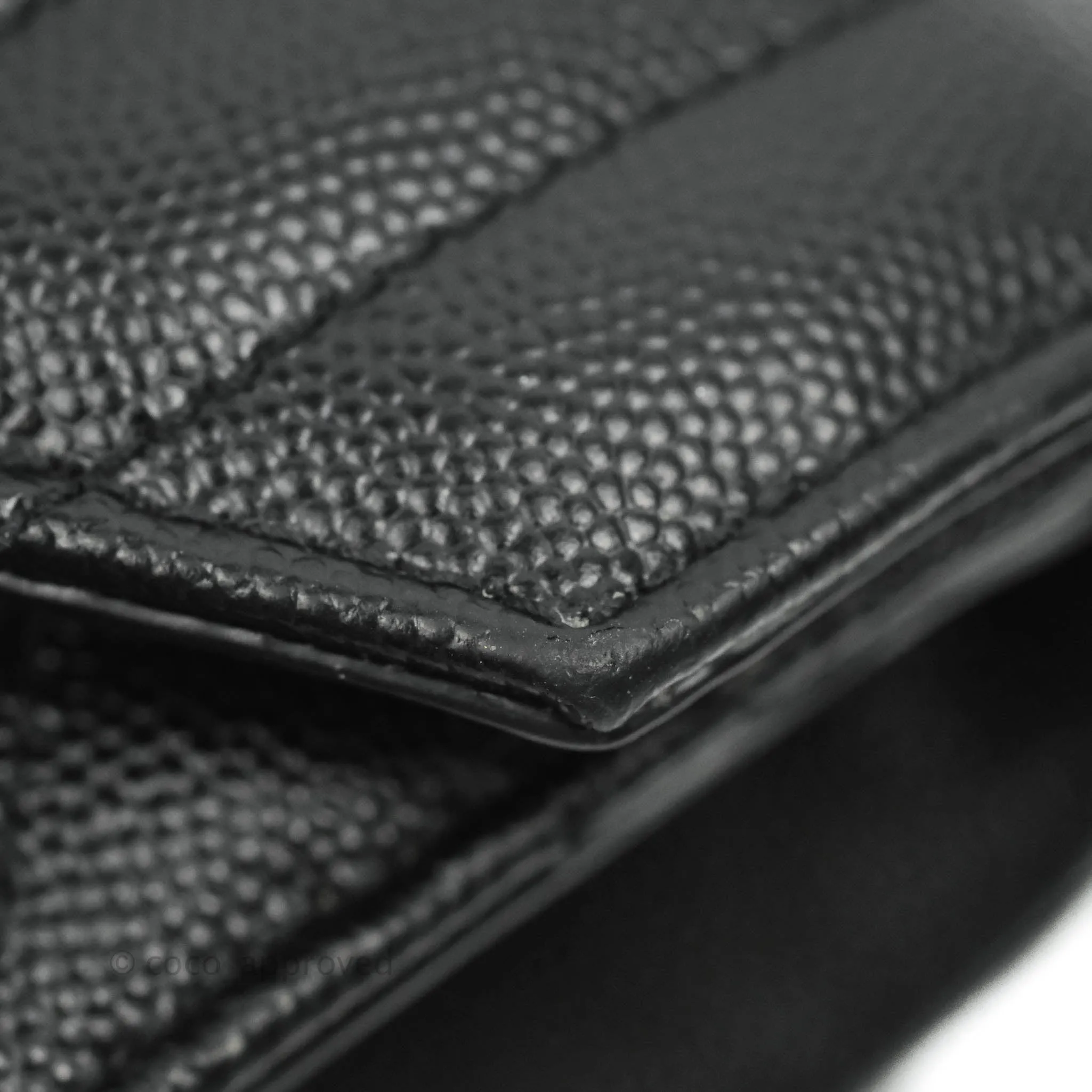 Saint Laurent Envelope Medium Black Caviar Gold Hardware