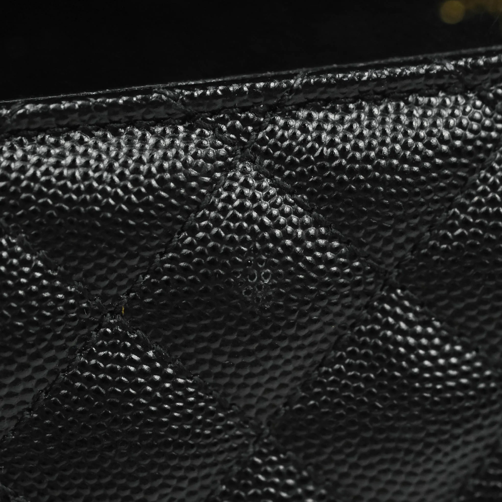 Saint Laurent Envelope Medium Black Caviar Gold Hardware