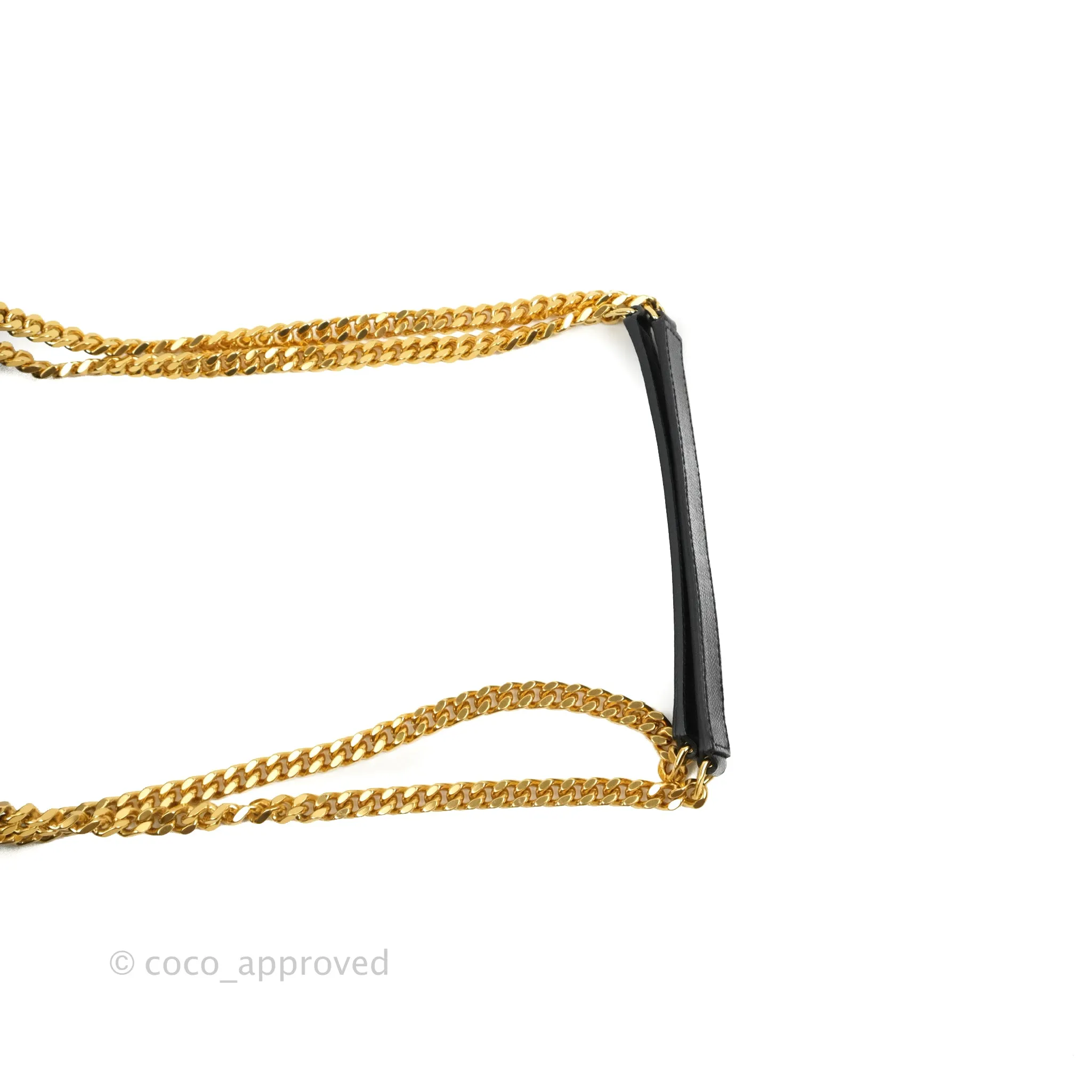 Saint Laurent Envelope Medium Black Caviar Gold Hardware
