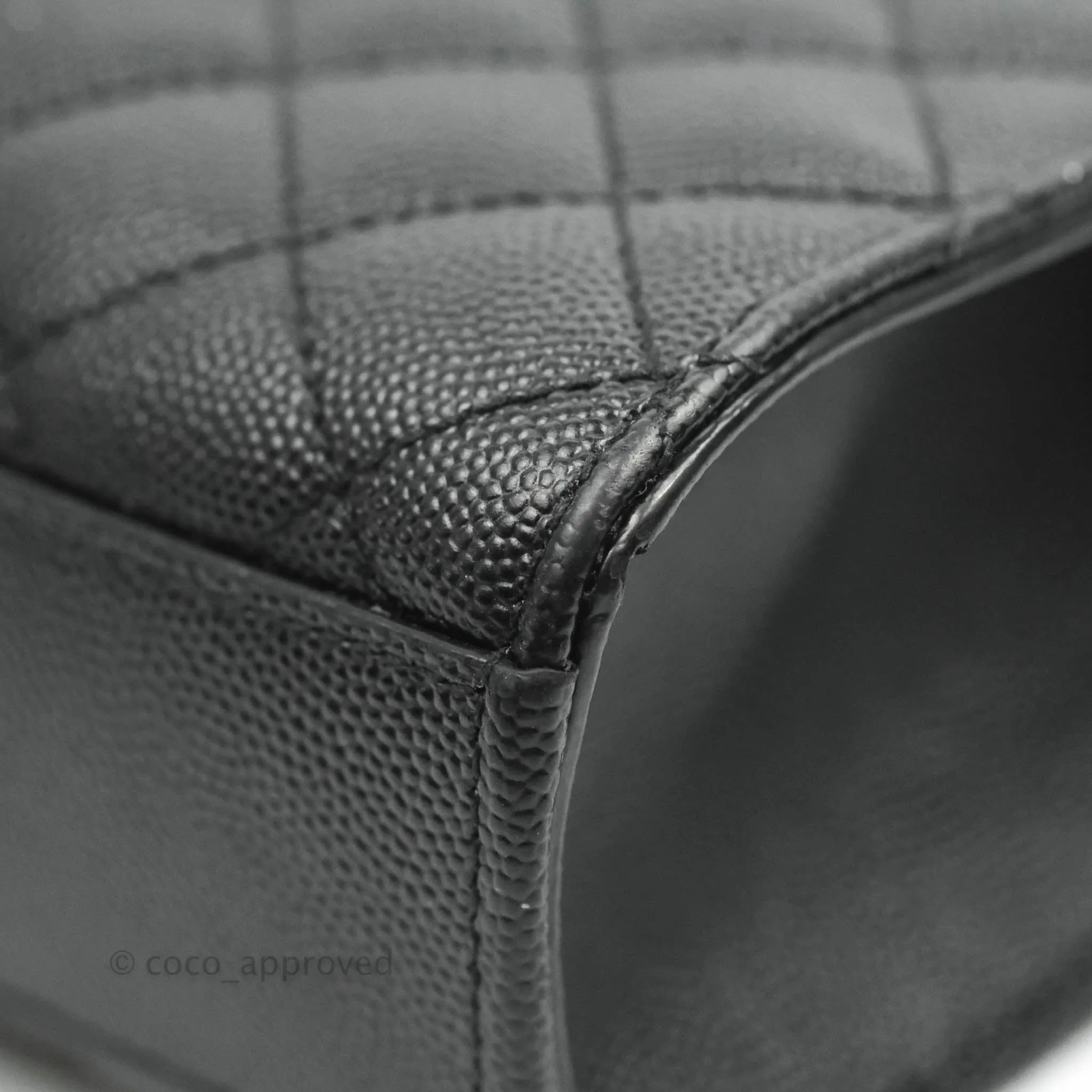 Saint Laurent Envelope Medium Black Caviar Gold Hardware