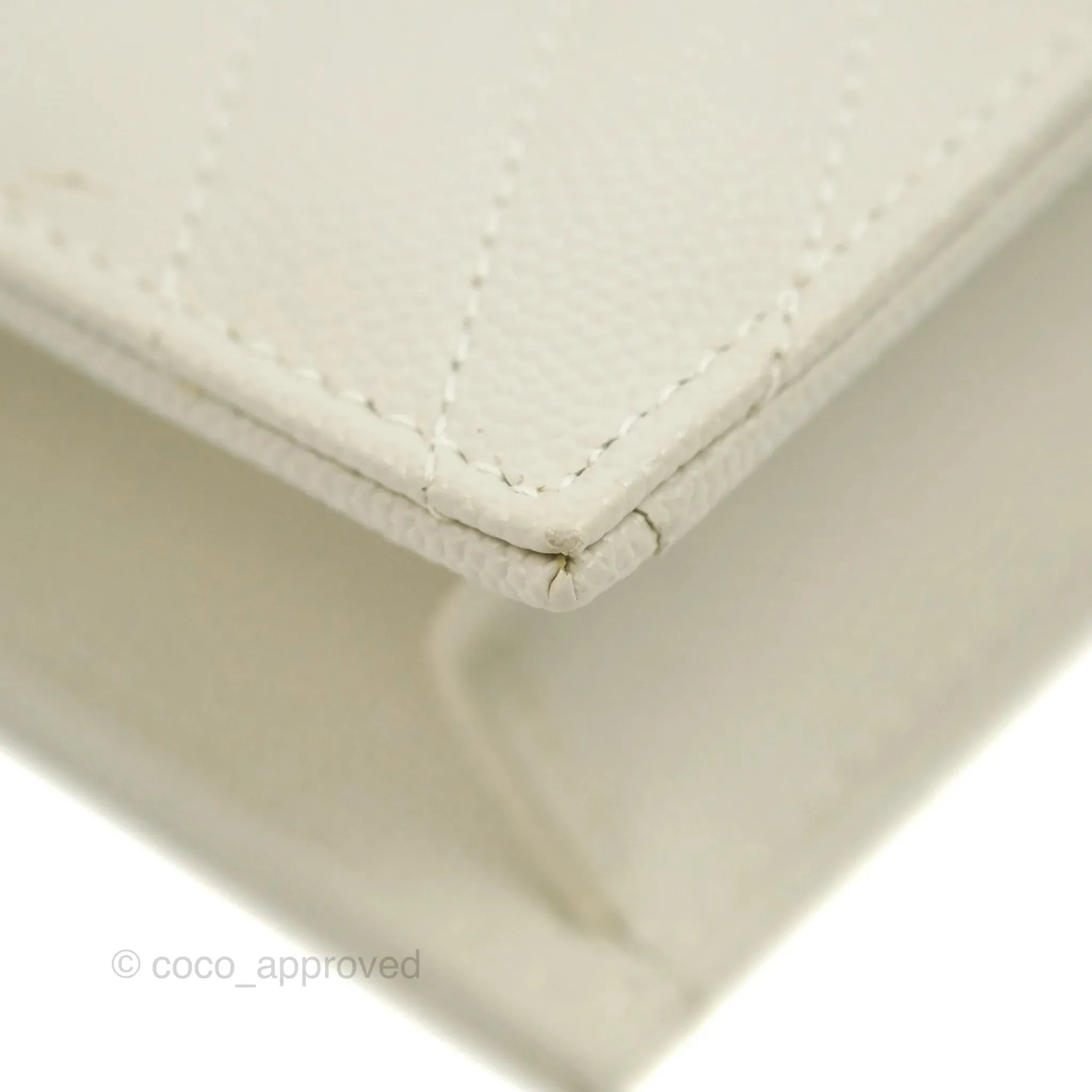 Saint Laurent Envelope Wallet On Chain Grained Leather Crema Soft Gold Hardware