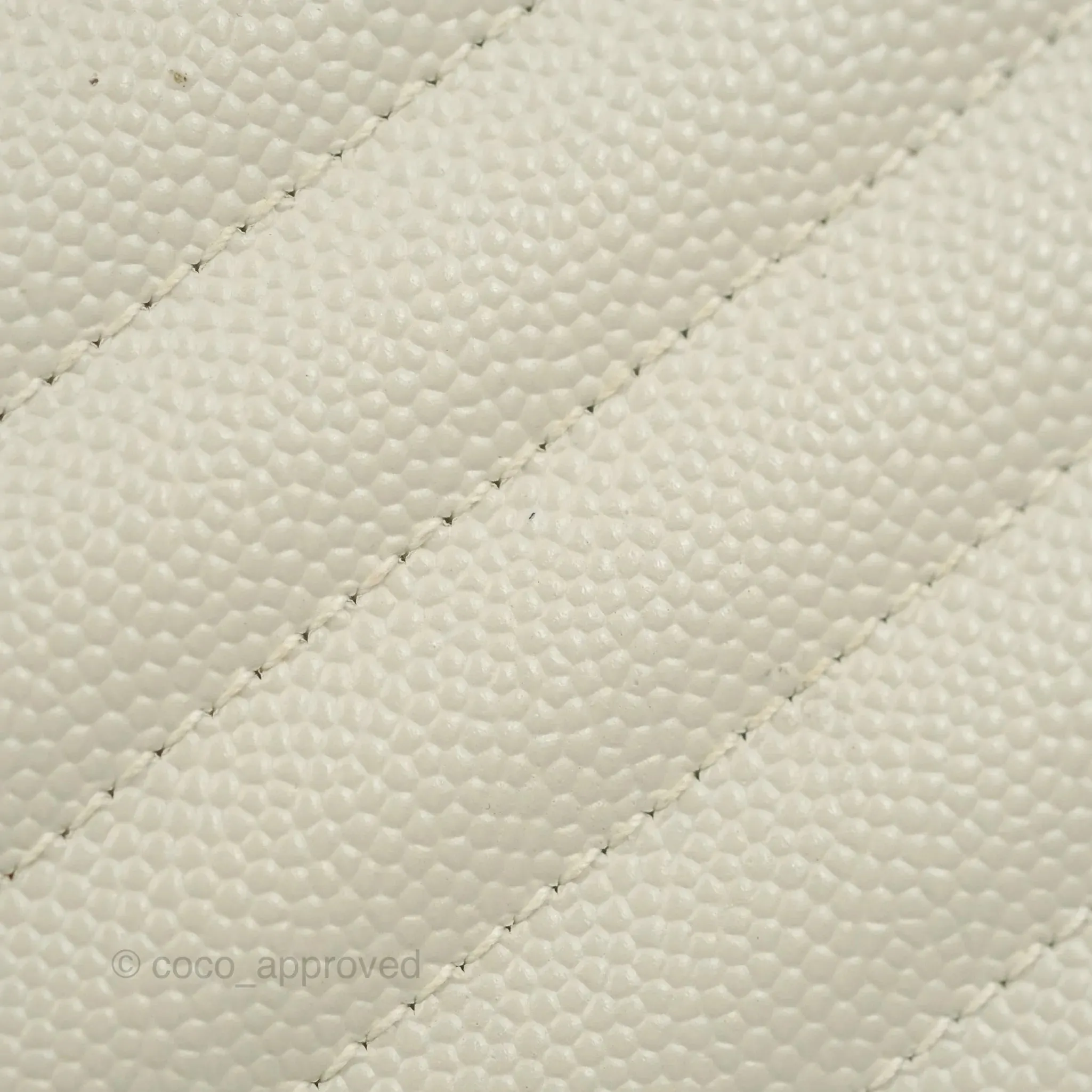 Saint Laurent Envelope Wallet On Chain Grained Leather Crema Soft Gold Hardware