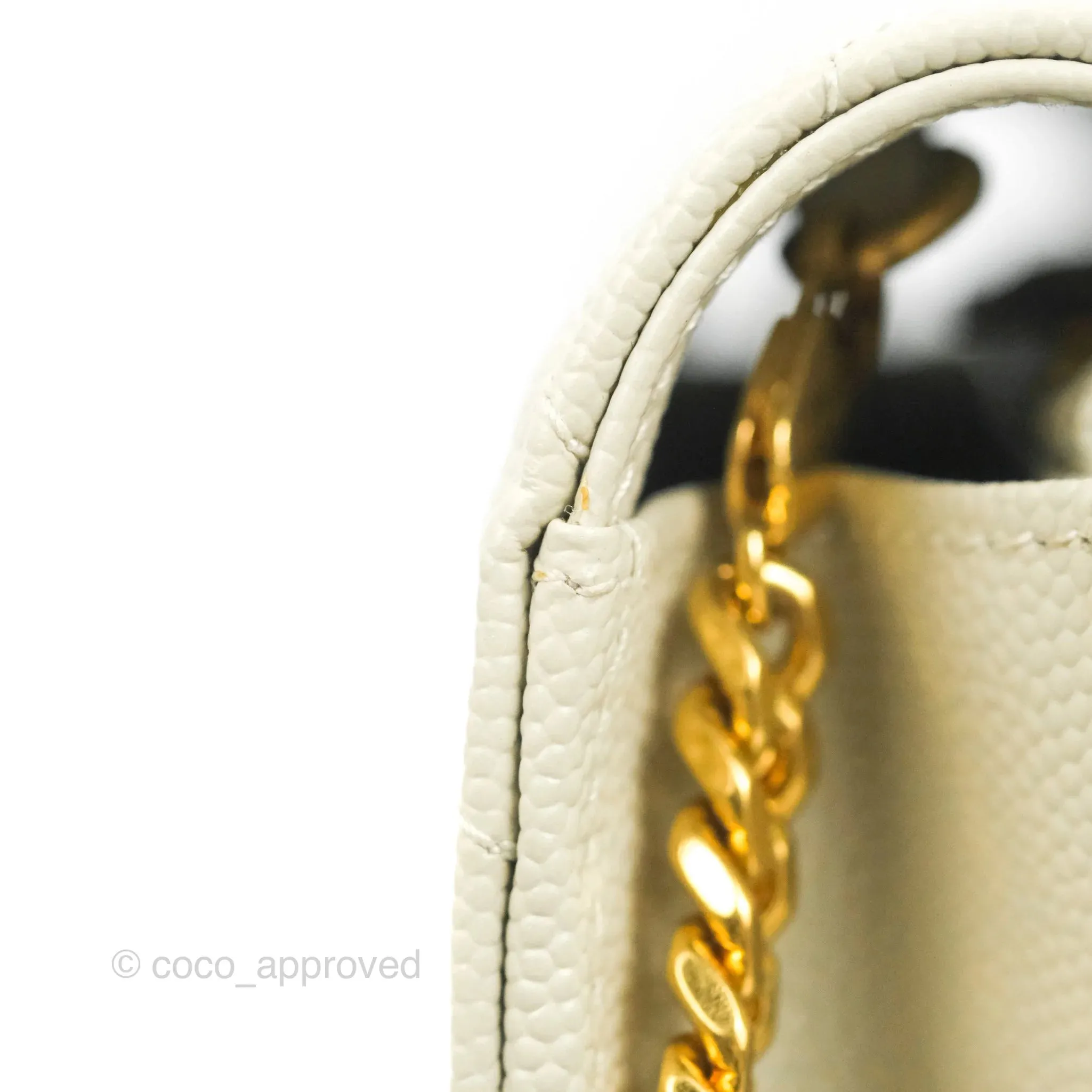 Saint Laurent Envelope Wallet On Chain Grained Leather Crema Soft Gold Hardware