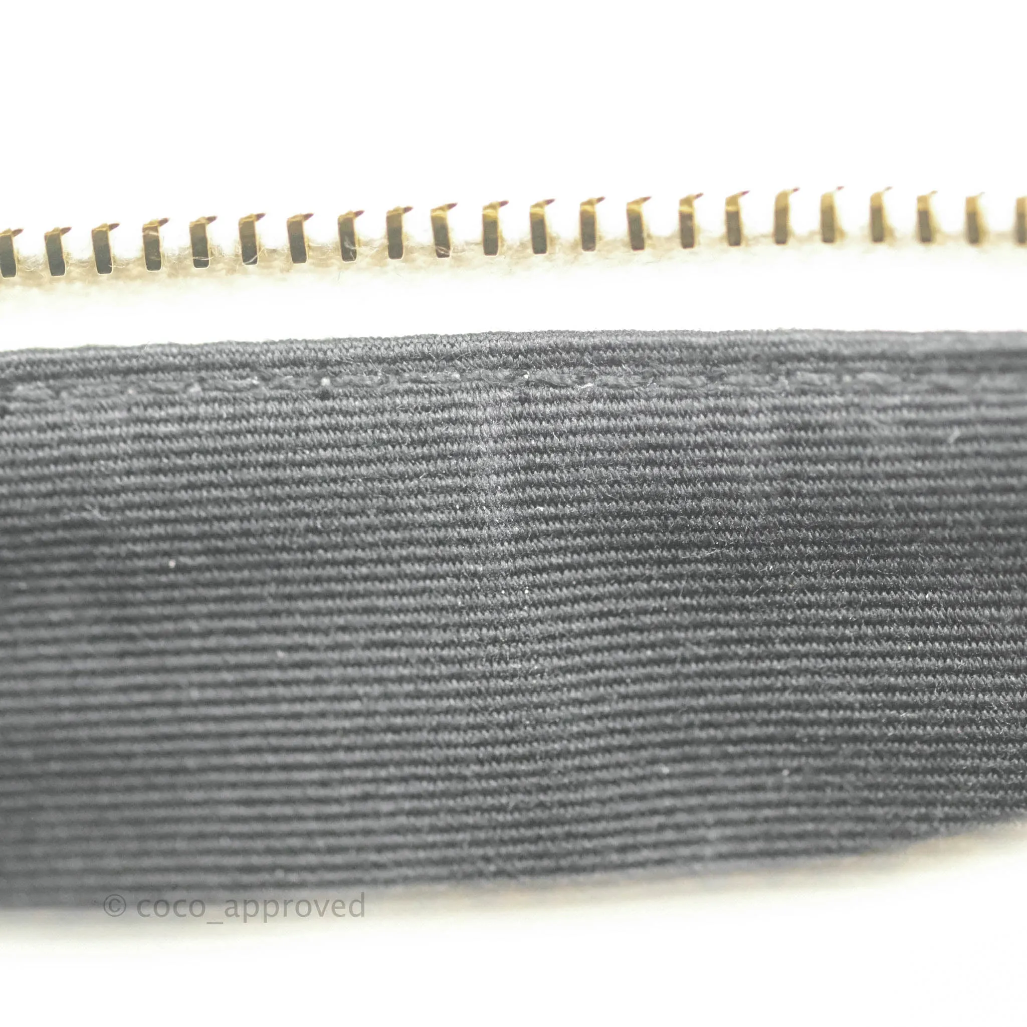 Saint Laurent Envelope Zip Pouch Ivory Caviar Gold Hardware