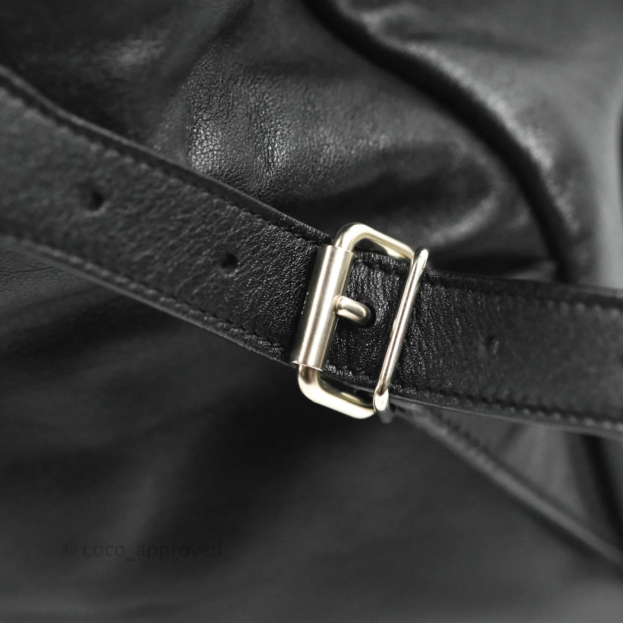 Saint Laurent Festival Fringe Backpack Black Calfskin