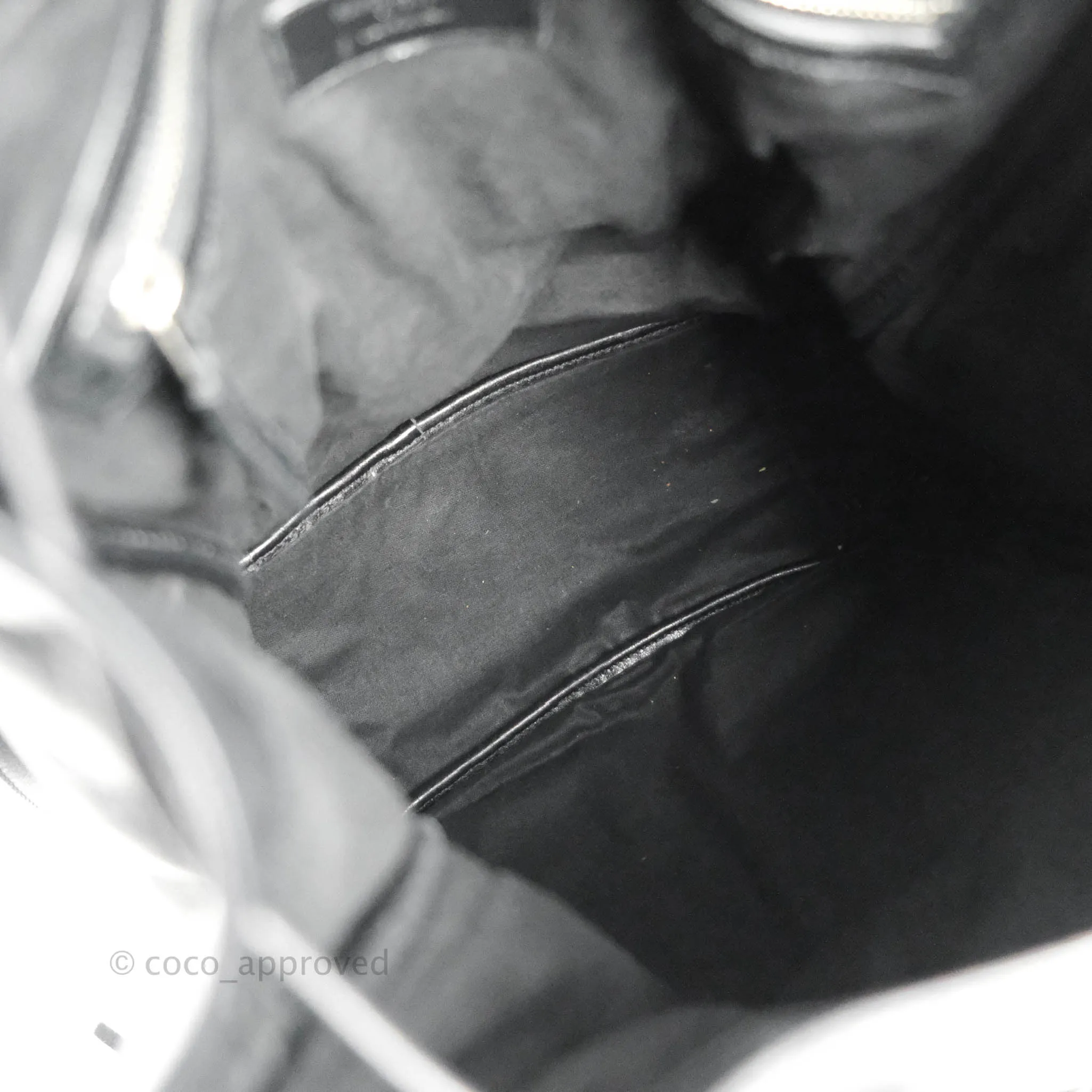 Saint Laurent Festival Fringe Backpack Black Calfskin